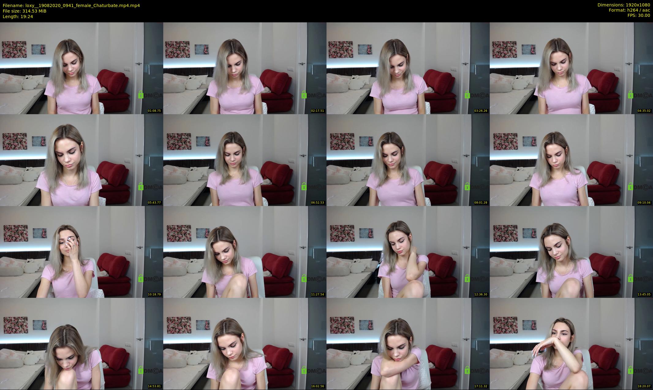 loxy_ — 20 minute Chaturbate female cam show recording, 1080p, Aug 19, 2020