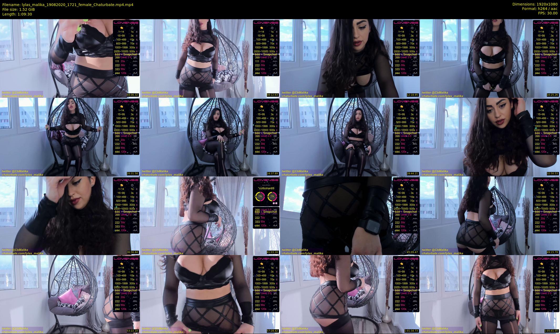 lylas_malika — 70 minute Chaturbate female cam show recording, 1080p, Aug 19, 2020