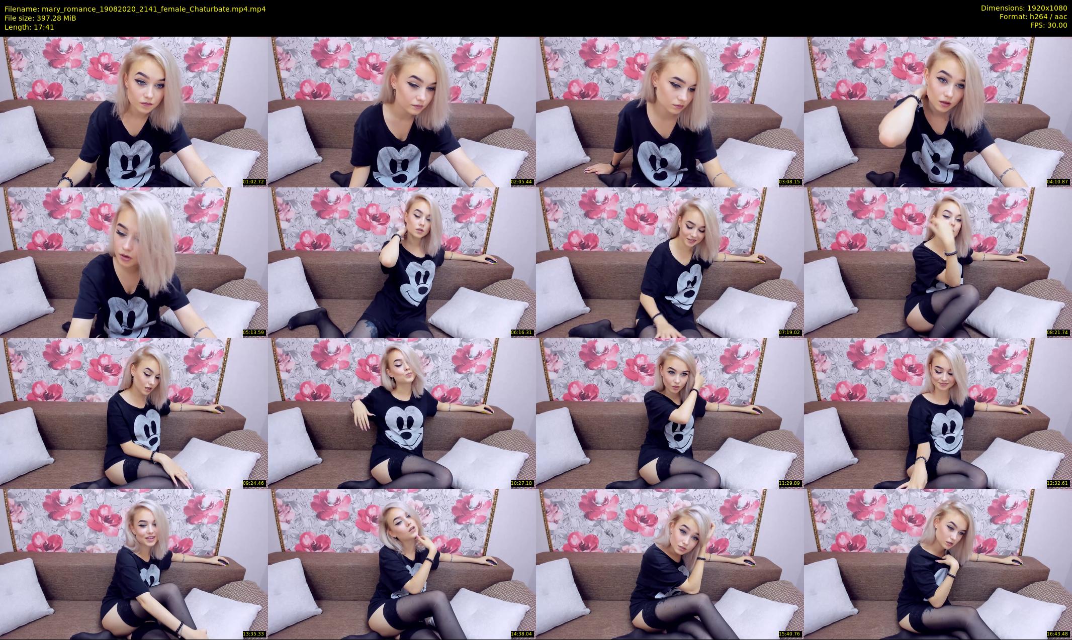 mary_romance — 18 minute Chaturbate female cam show recording, 1080p, Aug 19, 2020