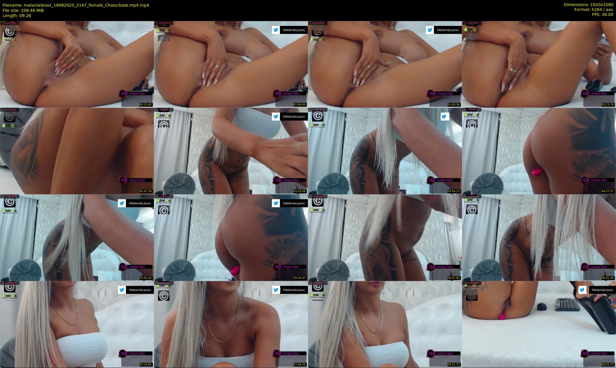 melanielexxx — 10 minute Chaturbate female cam show recording, 1080p, Aug 19, 2020