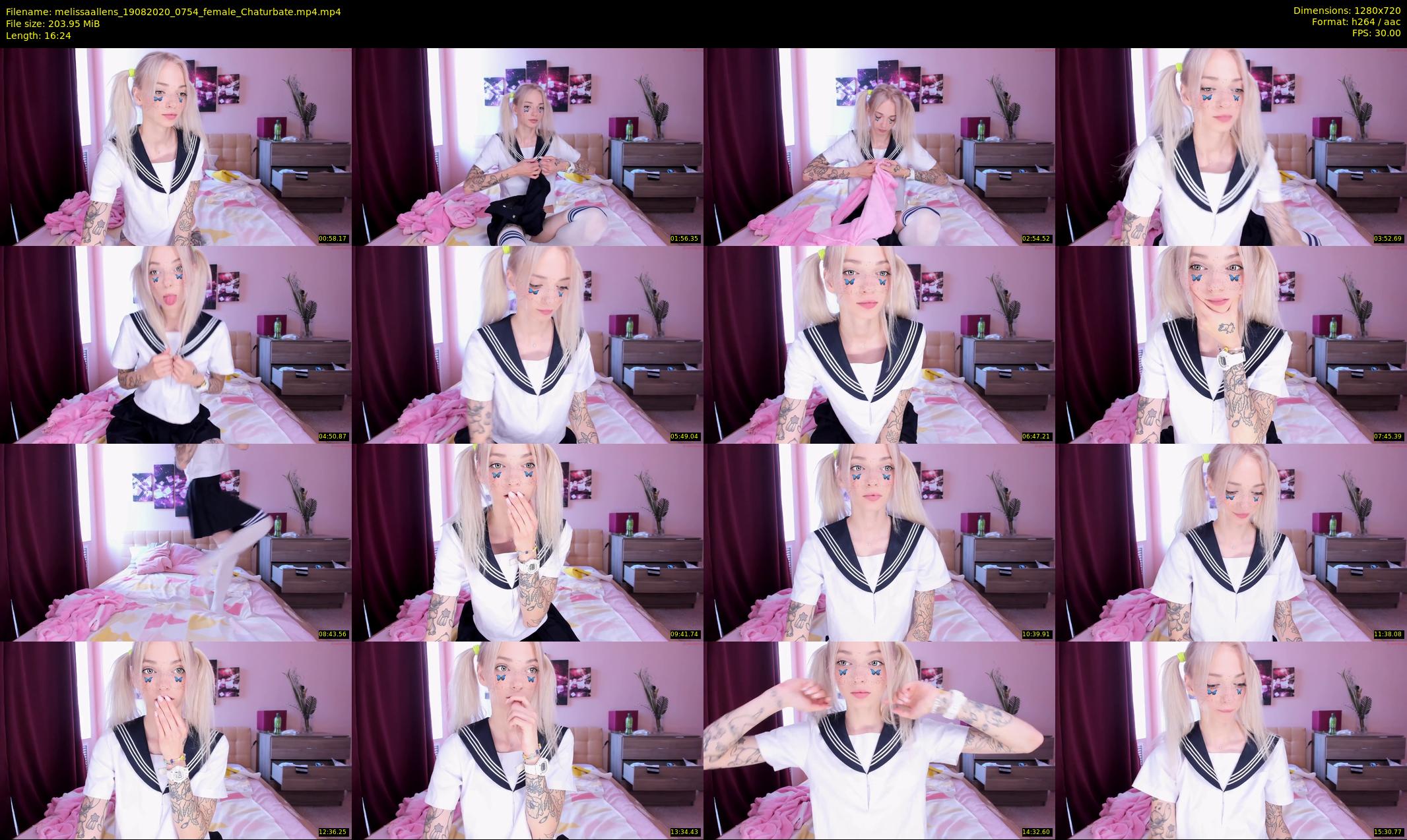 melissaallens — 17 minute Chaturbate female cam show recording, 720p, Aug 19, 2020