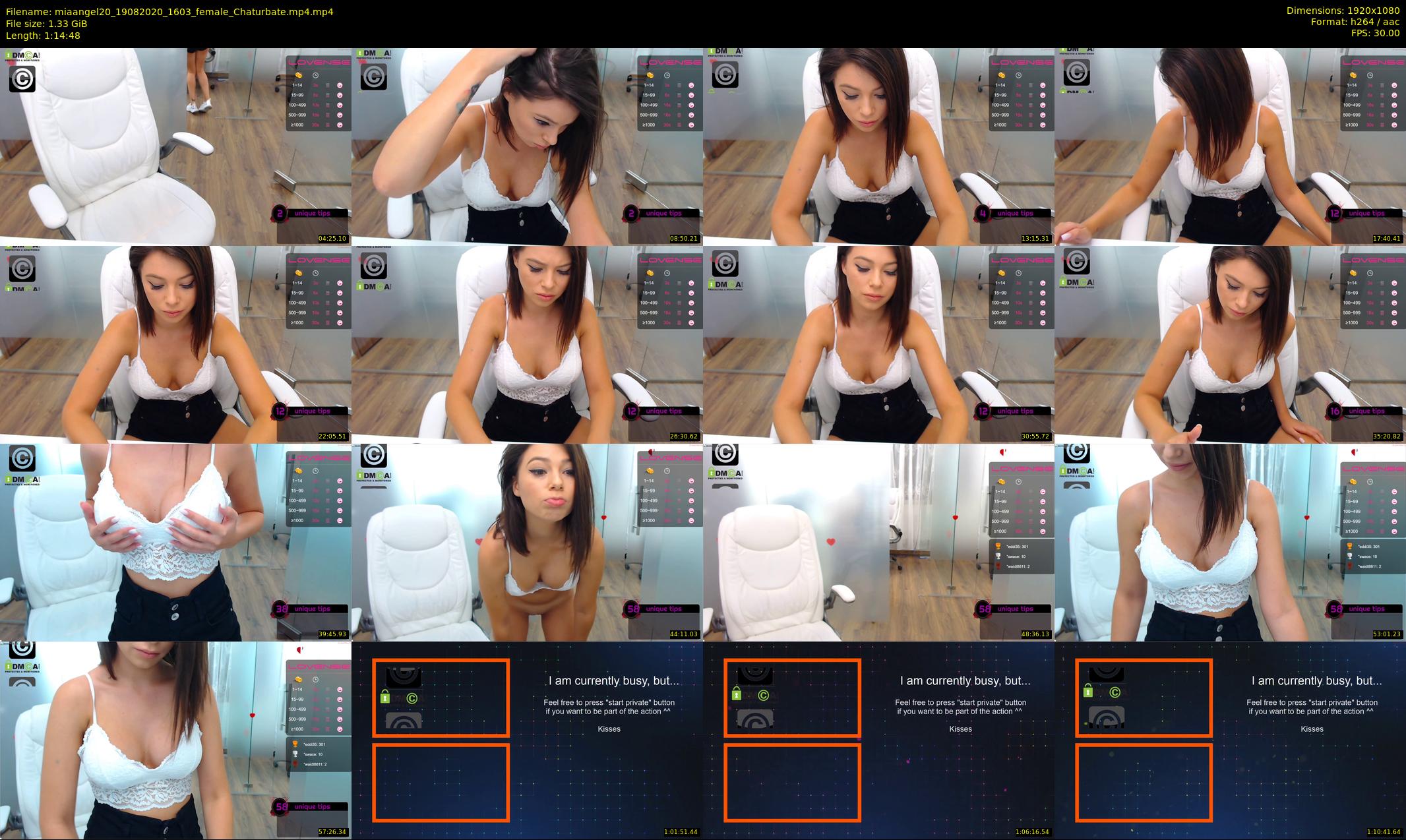 miaangel20 — 75 minute Chaturbate female cam show recording, 1080p, Aug 19, 2020