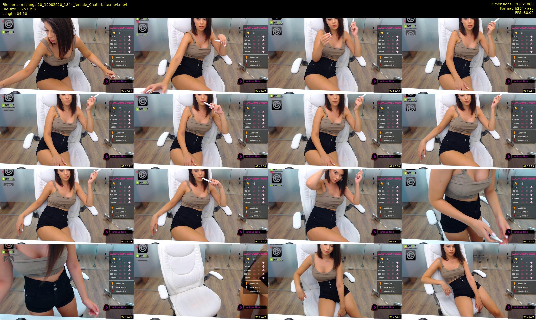 miaangel20 — 5 minute Chaturbate female cam show recording, 1080p, Aug 19, 2020
