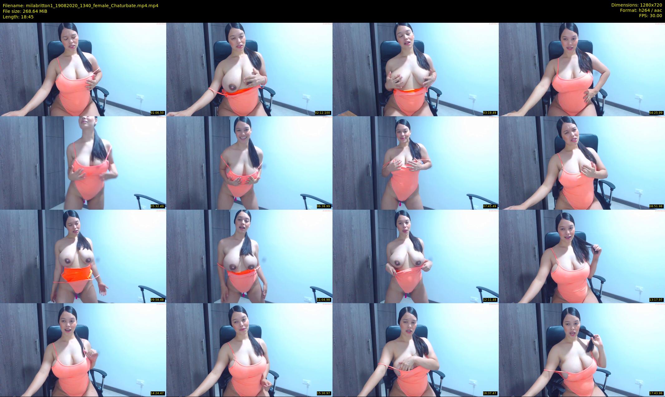 milabritton1 — 19 minute Chaturbate female cam show recording, 720p, Aug 19, 2020
