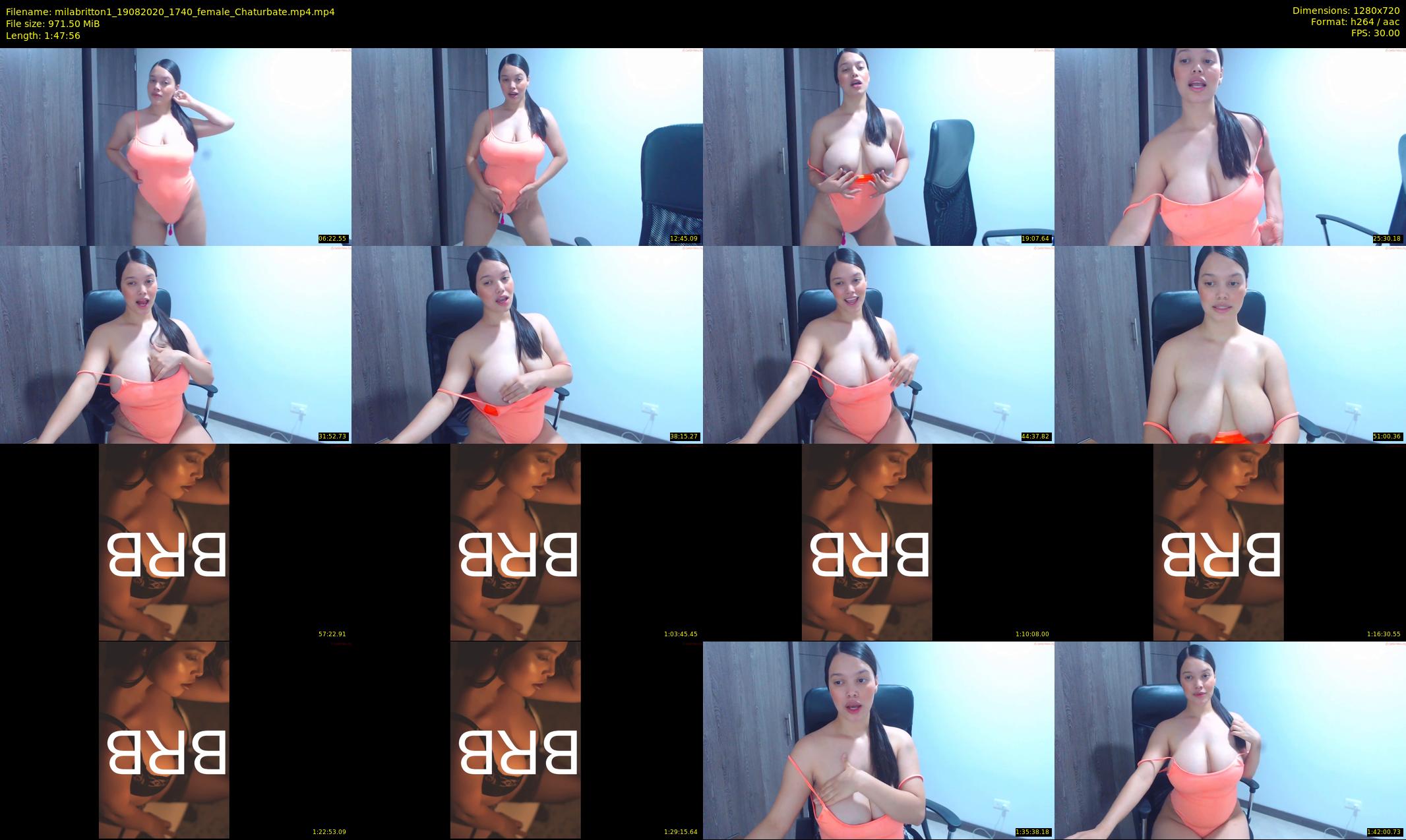 milabritton1 — 108 minute Chaturbate female cam show recording, 720p, Aug 19, 2020