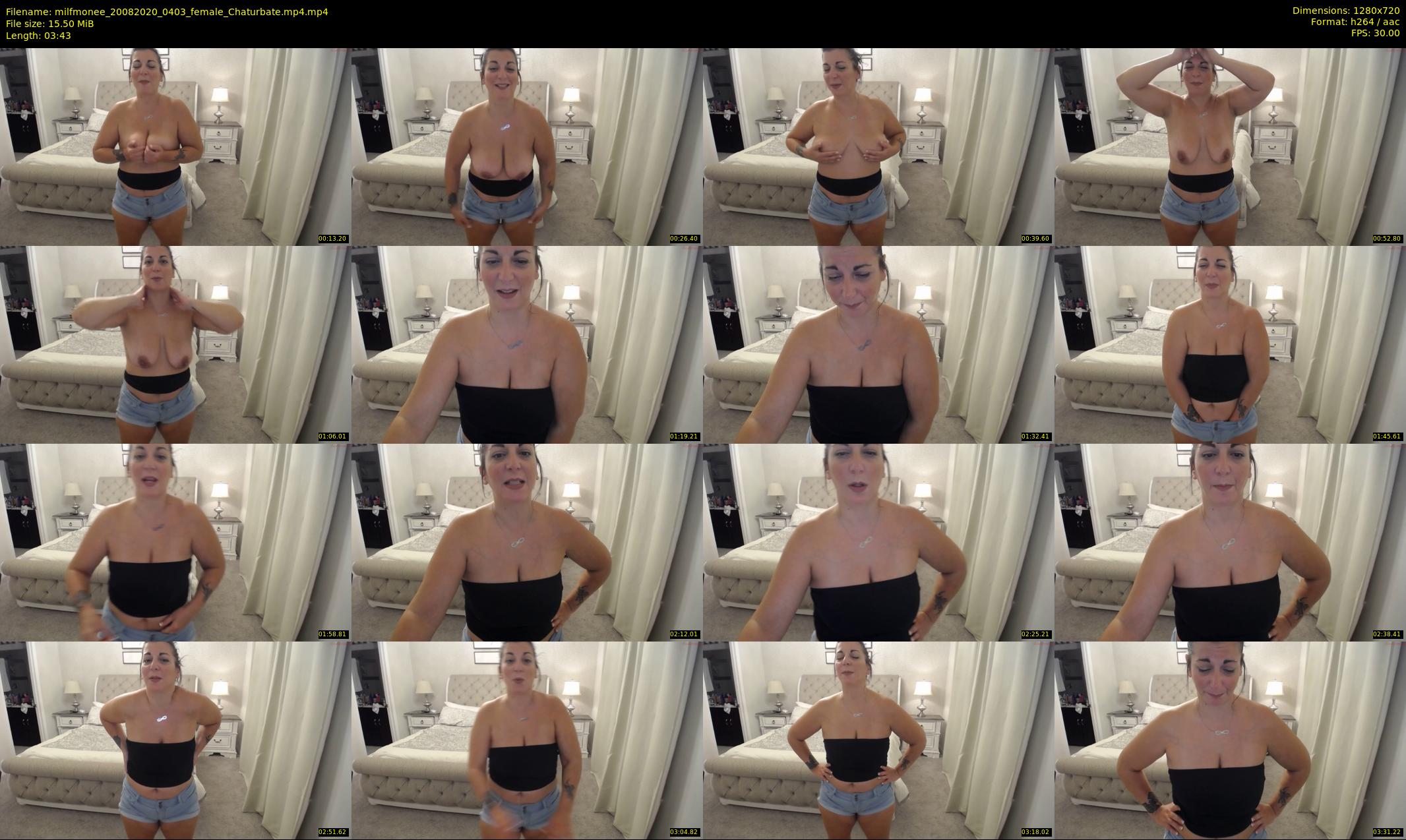 milfmonee — 4 minute Chaturbate female cam show recording, 720p, Aug 20, 2020