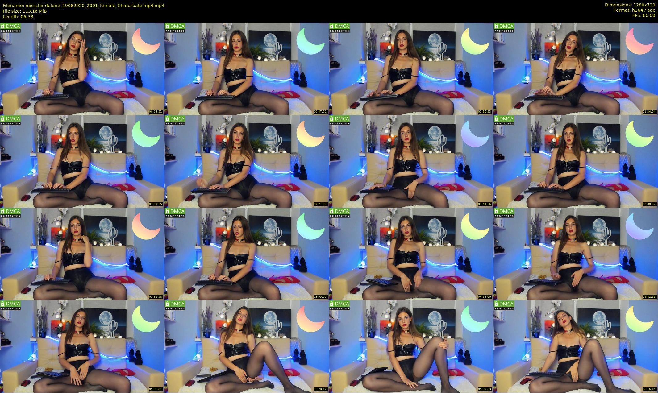 missclairdelune — 7 minute Chaturbate female cam show recording, 720p, Aug 19, 2020