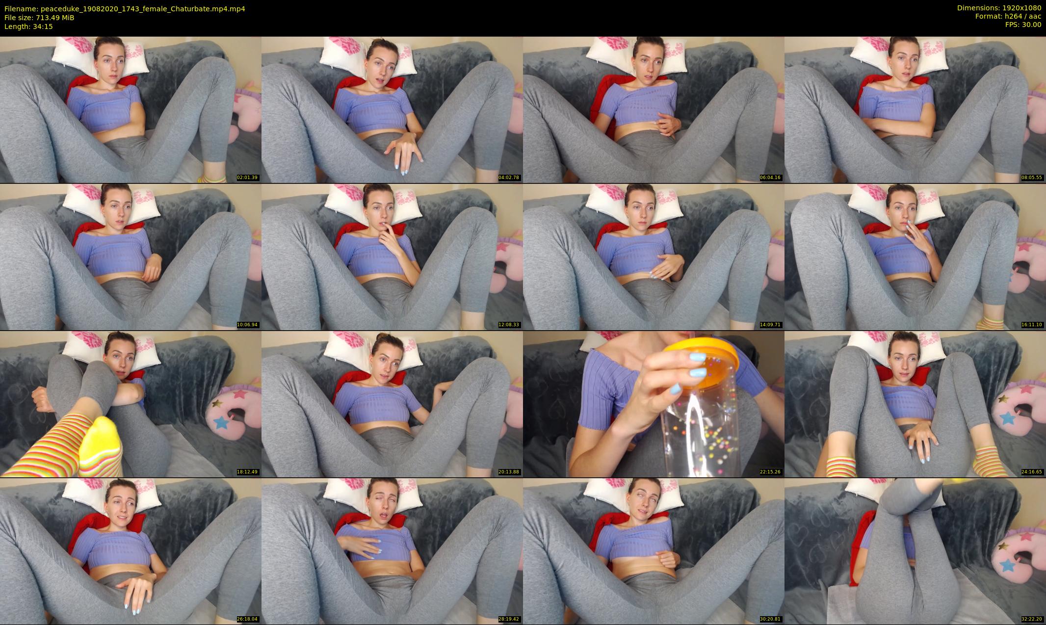 peaceduke — 35 minute Chaturbate female cam show recording, 1080p, Aug 19, 2020