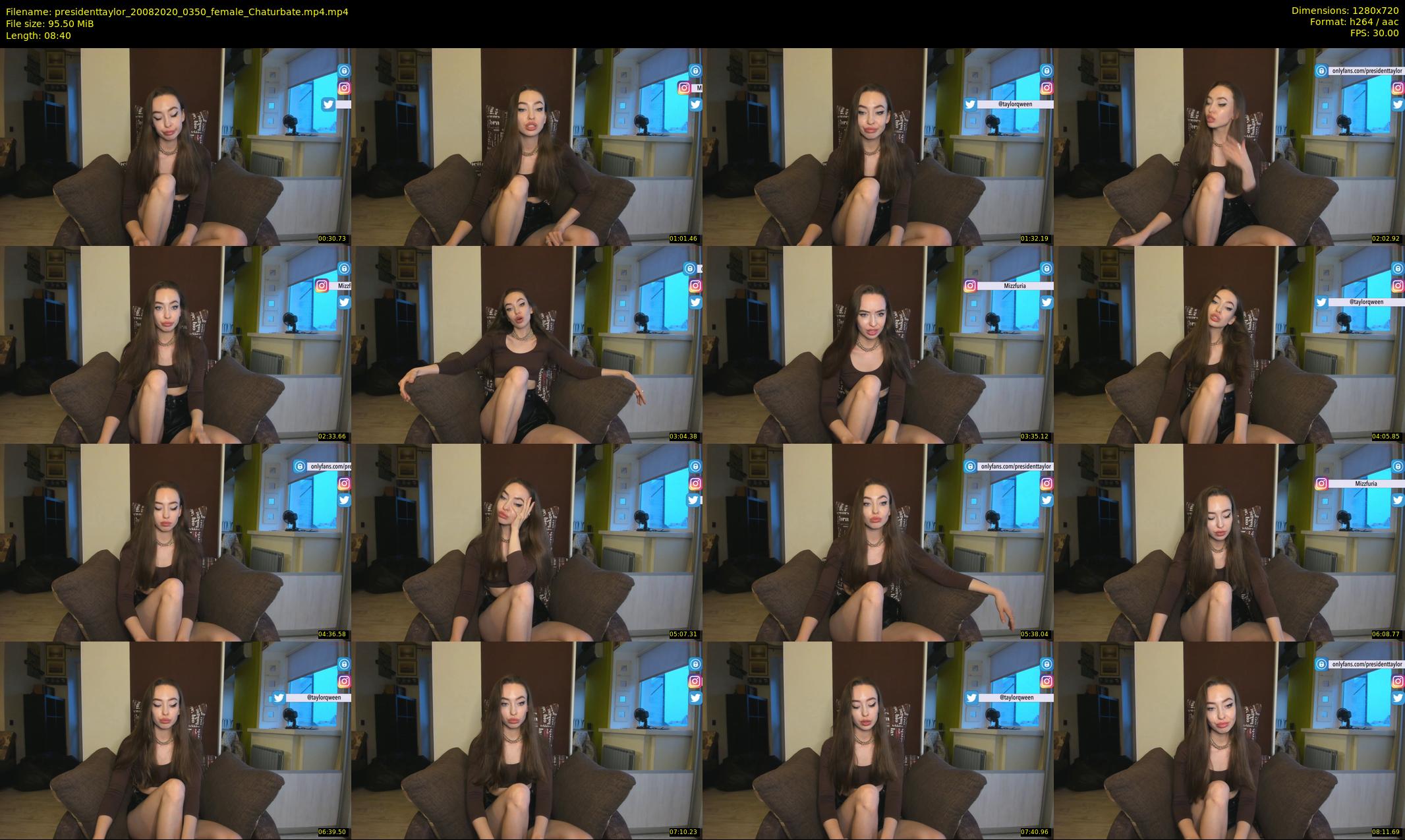 presidenttaylor — 9 minute Chaturbate female cam show recording, 720p, Aug 20, 2020