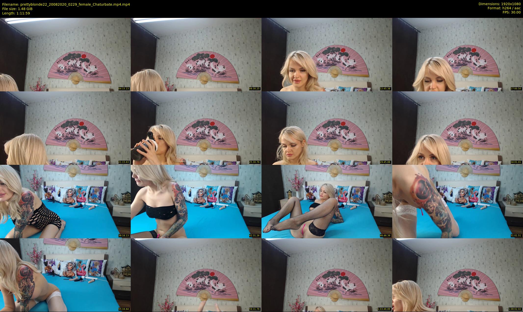 prettyblonde22 — 72 minute Chaturbate female cam show recording, 1080p, Aug 20, 2020