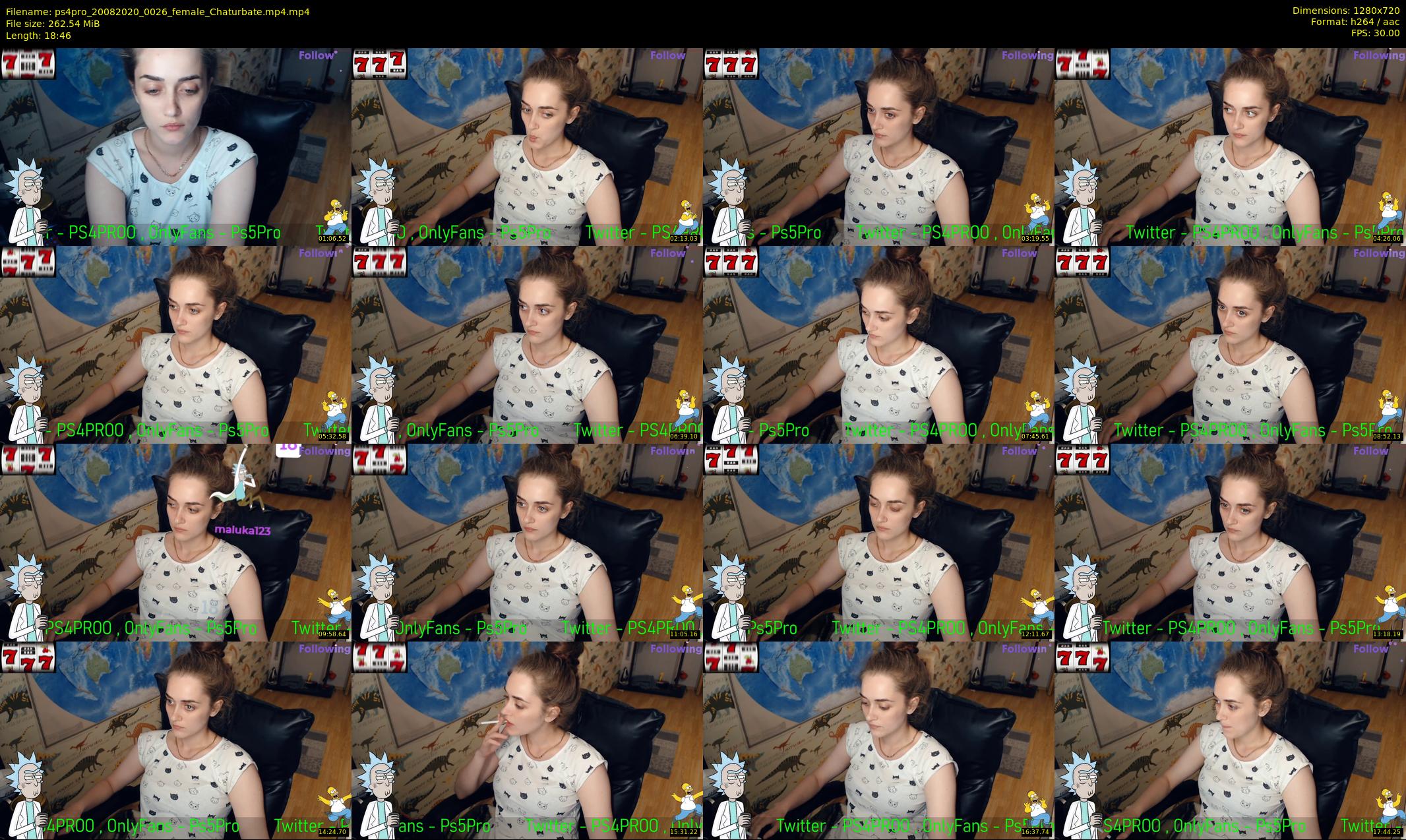 ps4pro — 19 minute Chaturbate female cam show recording, 720p, Aug 20, 2020