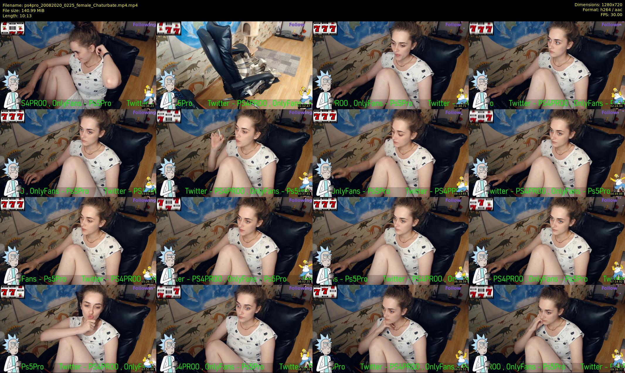 ps4pro — 11 minute Chaturbate female cam show recording, 720p, Aug 20, 2020