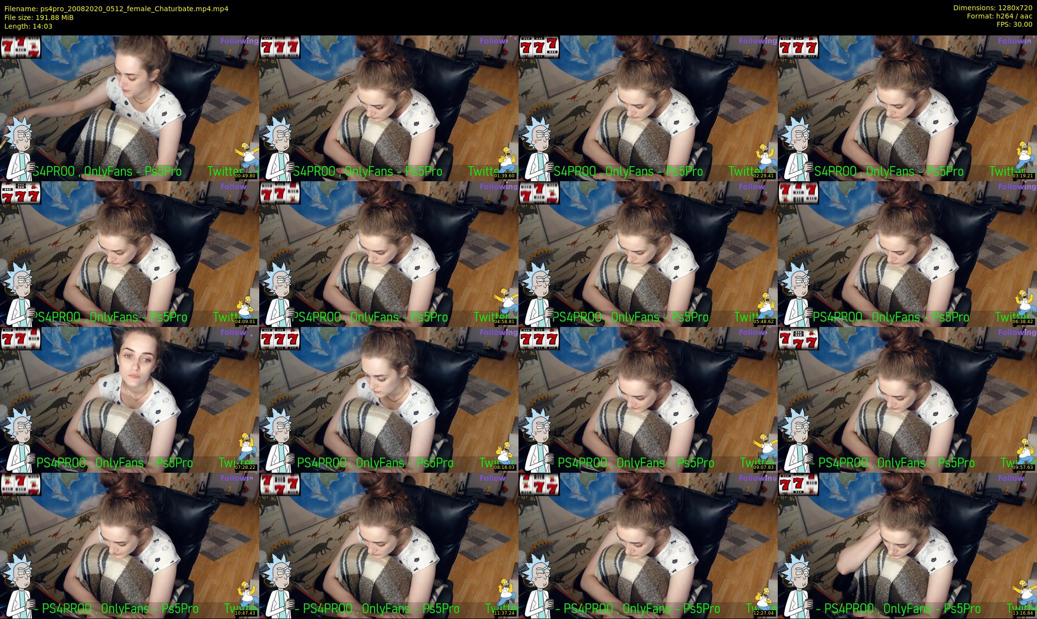 ps4pro — 15 minute Chaturbate female cam show recording, 720p, Aug 20, 2020