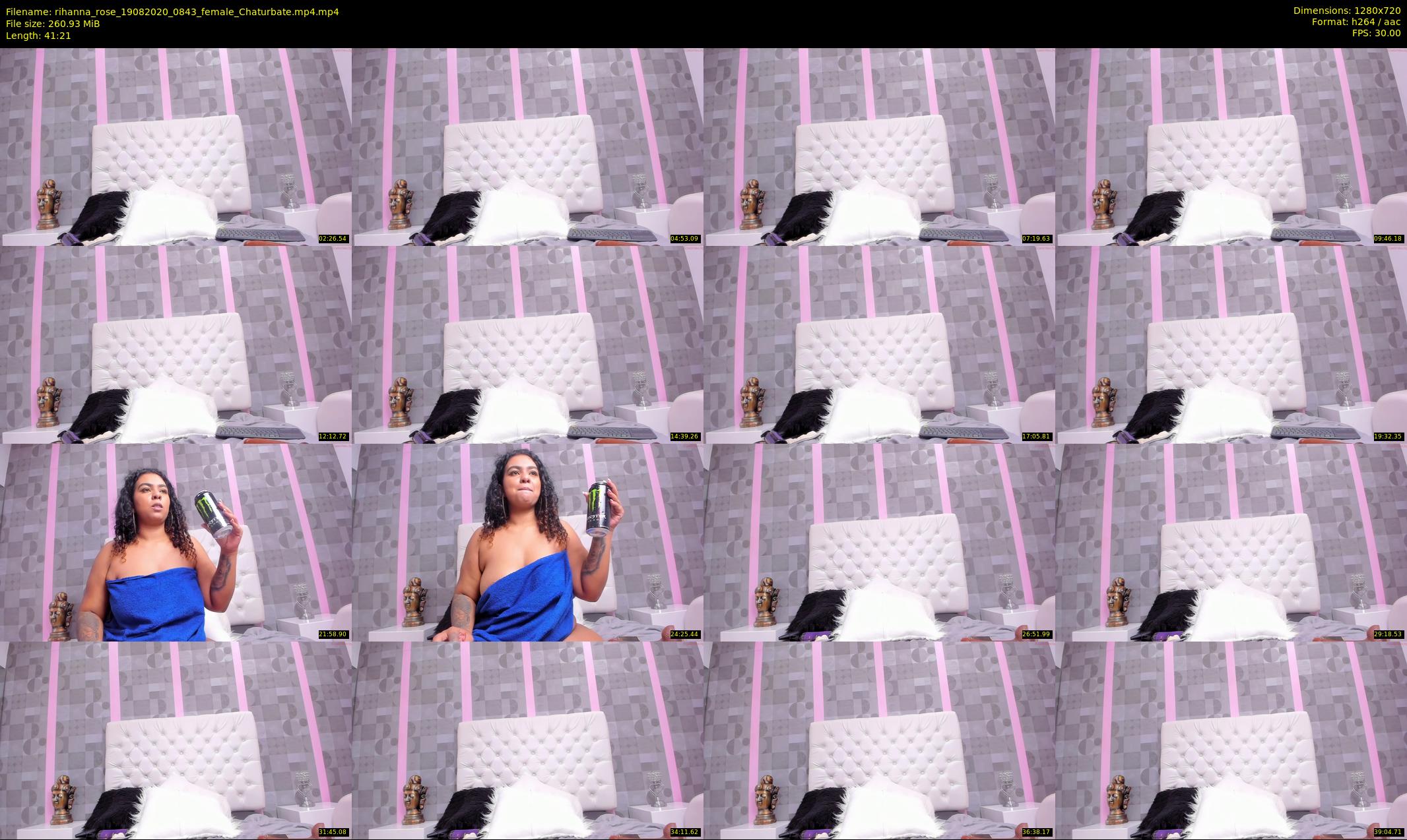 rihanna_rose — 42 minute Chaturbate female cam show recording, 720p, Aug 19, 2020
