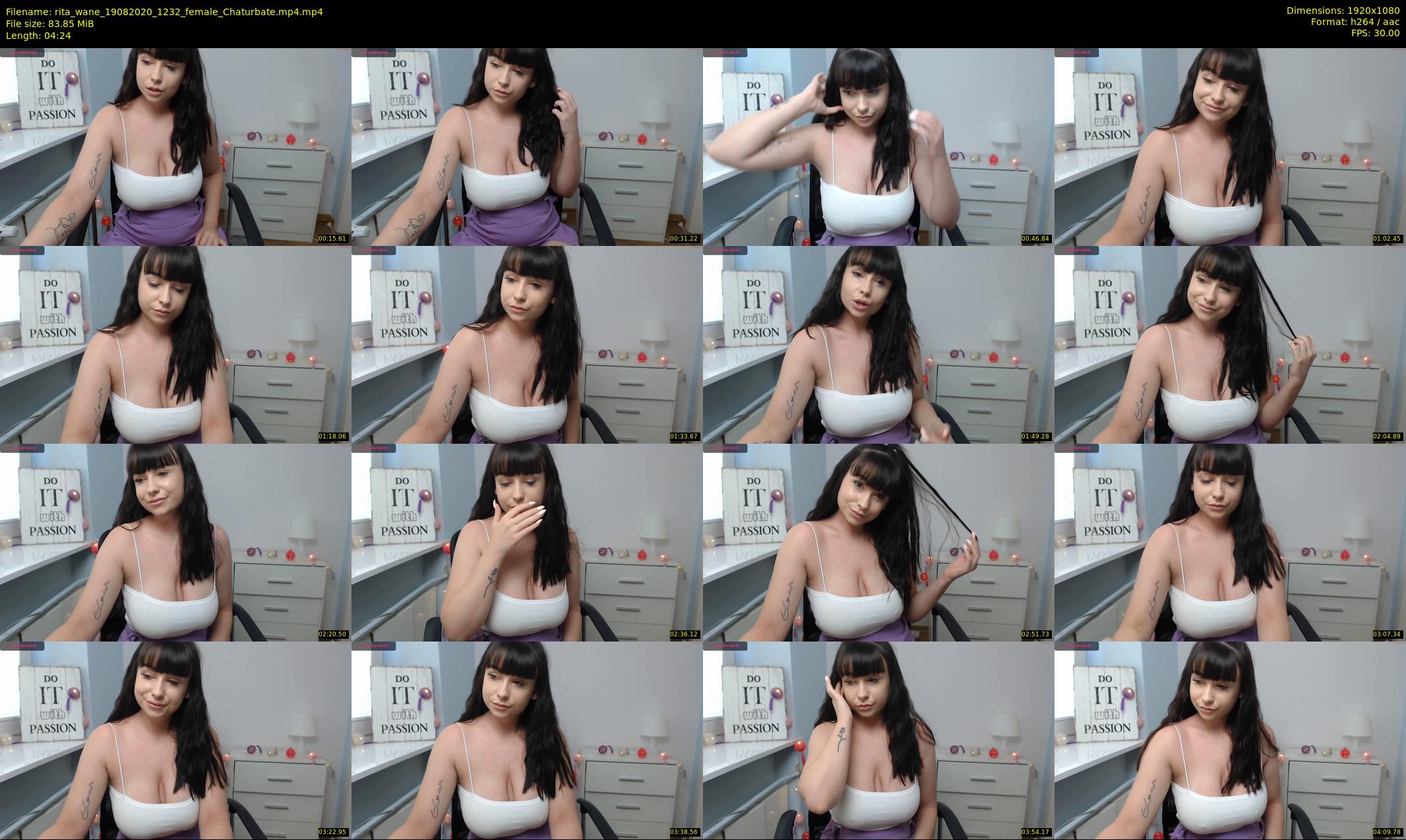 rita_wane — 5 minute Chaturbate female cam show recording, 1080p, Aug 19, 2020