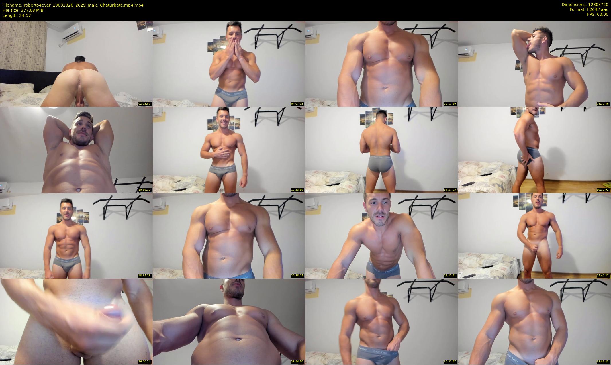 roberto4ever — 35 minute Chaturbate male cam show recording, 720p, Aug 19, 2020