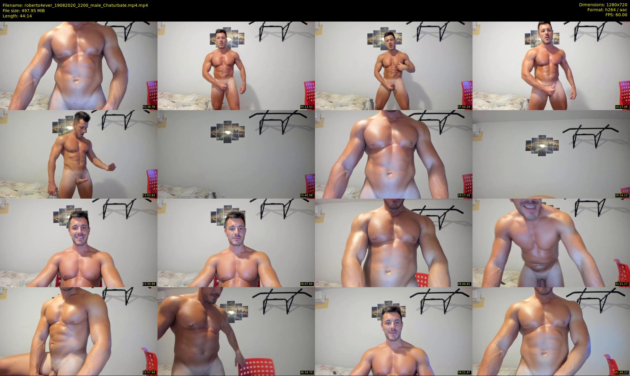 roberto4ever — 45 minute Chaturbate male cam show recording, 720p, Aug 19, 2020