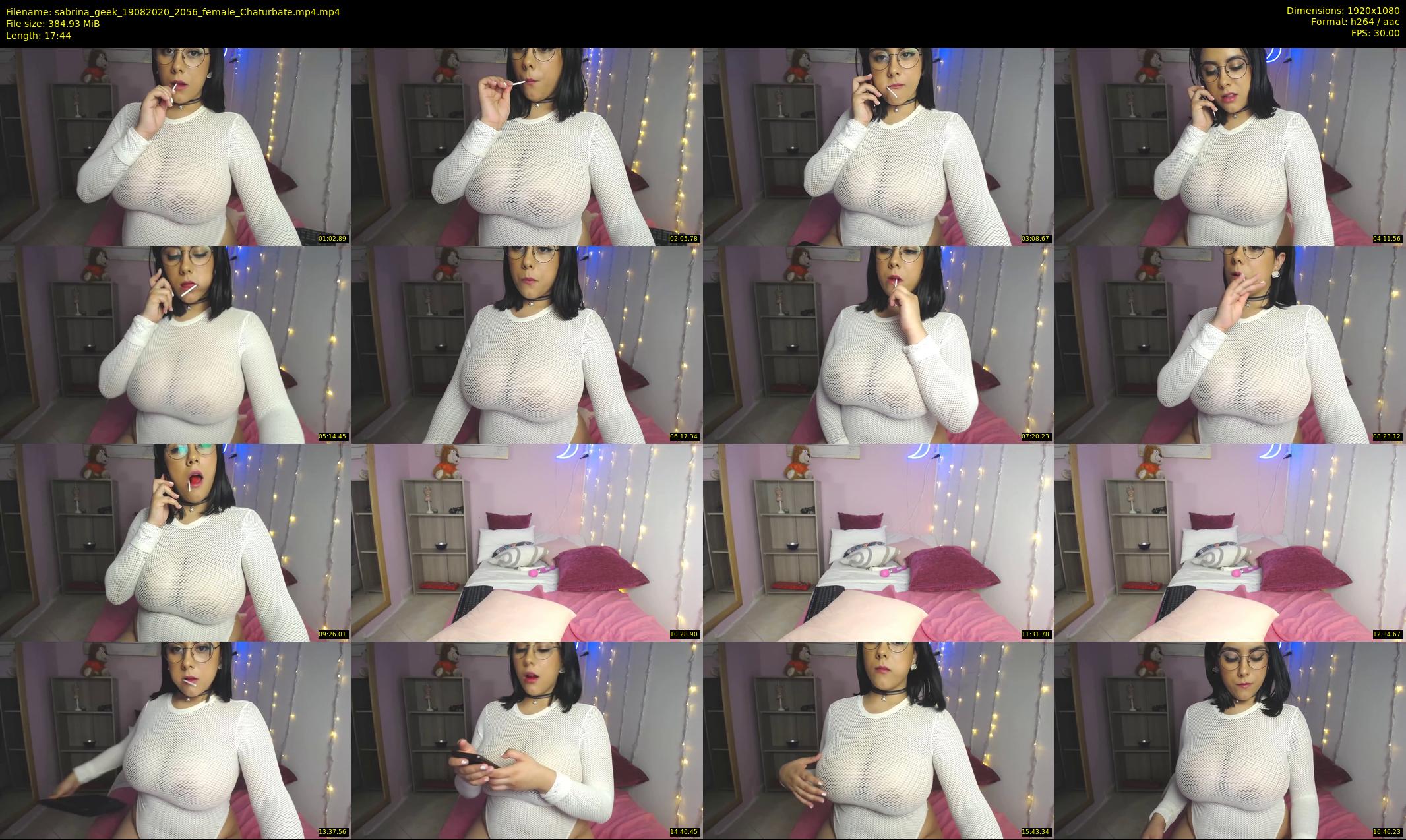 sabrina_geek — 18 minute Chaturbate female cam show recording, 1080p, Aug 19, 2020