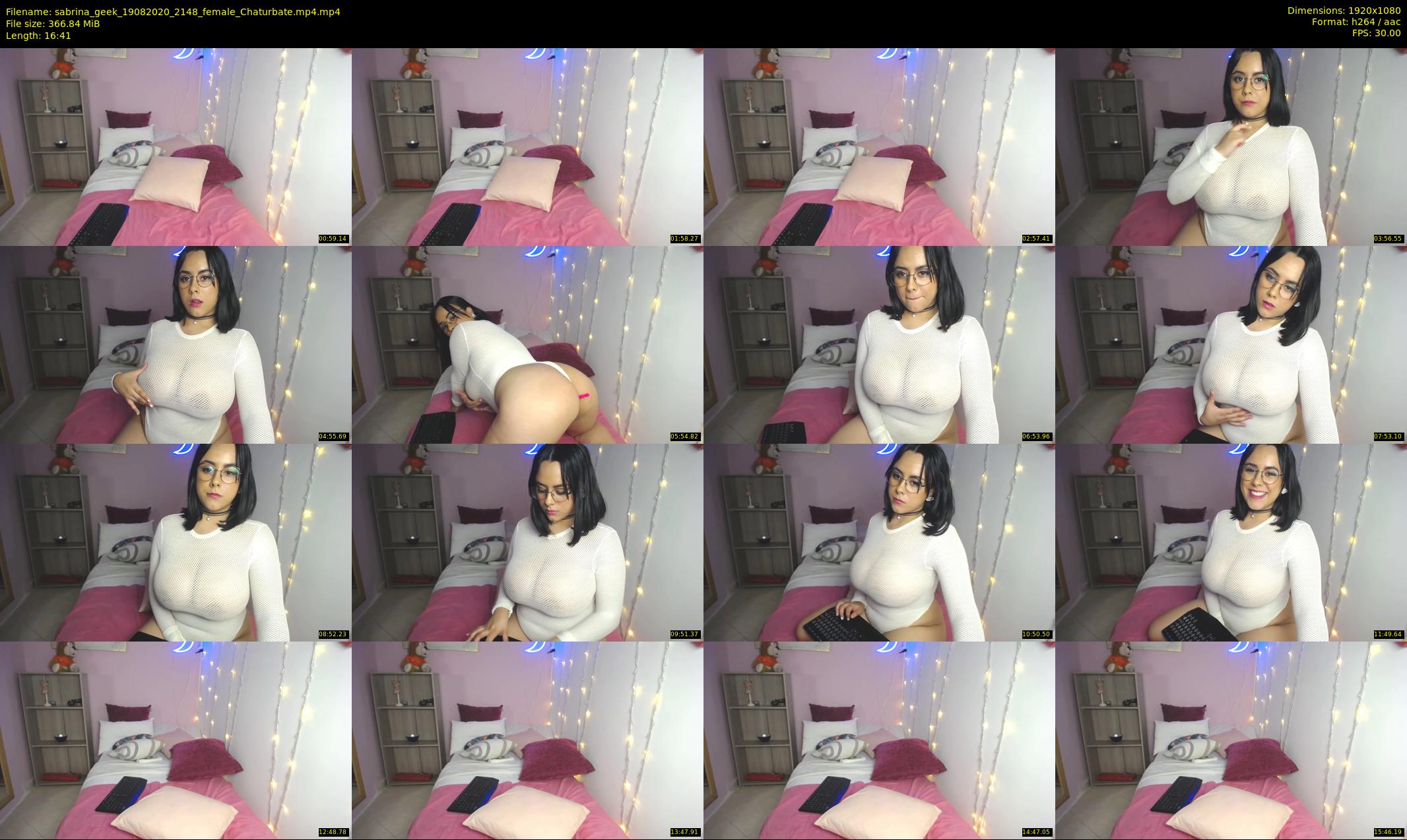 sabrina_geek — 17 minute Chaturbate female cam show recording, 1080p, Aug 19, 2020