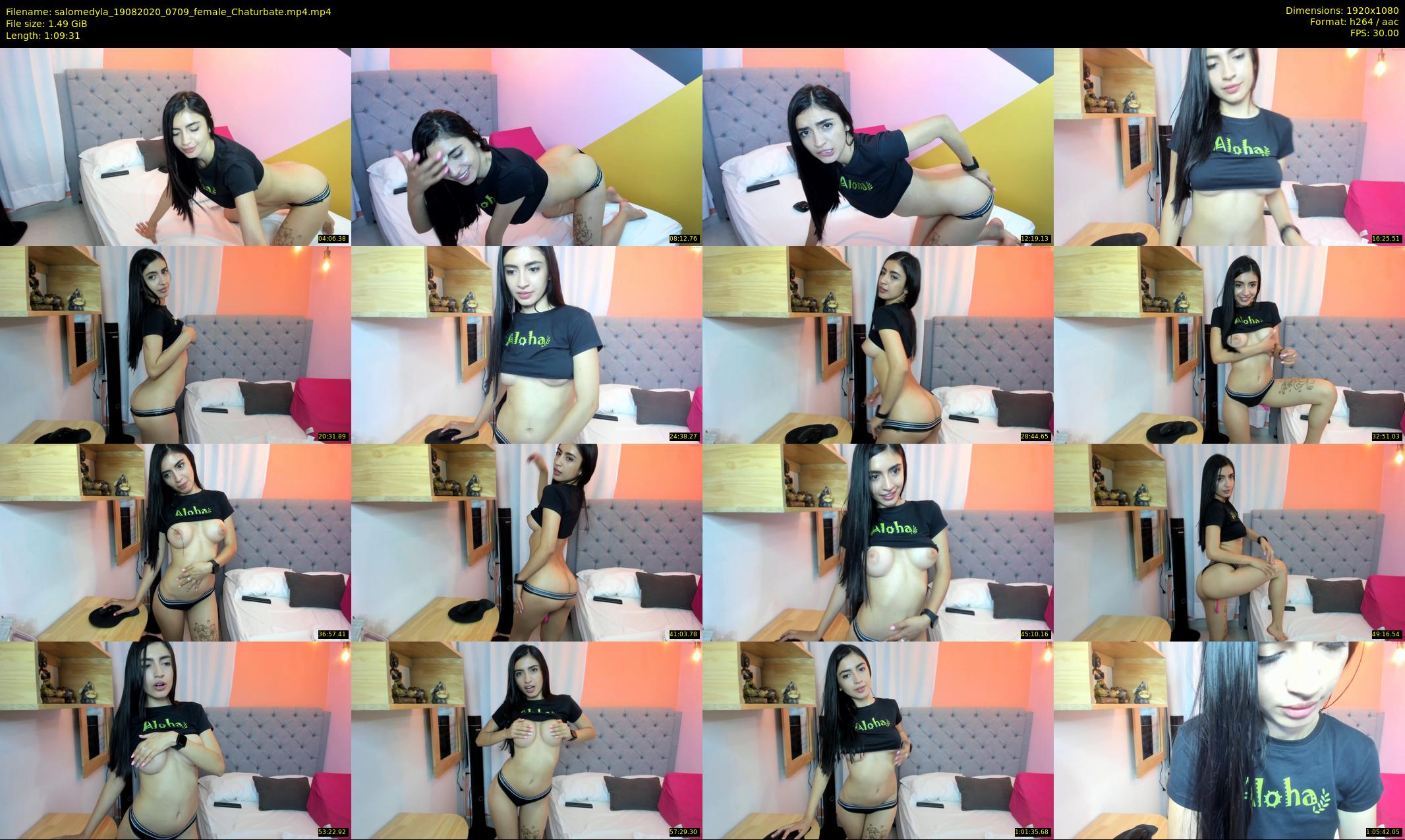 salomedyla — 70 minute Chaturbate female cam show recording, 1080p, Aug 19, 2020