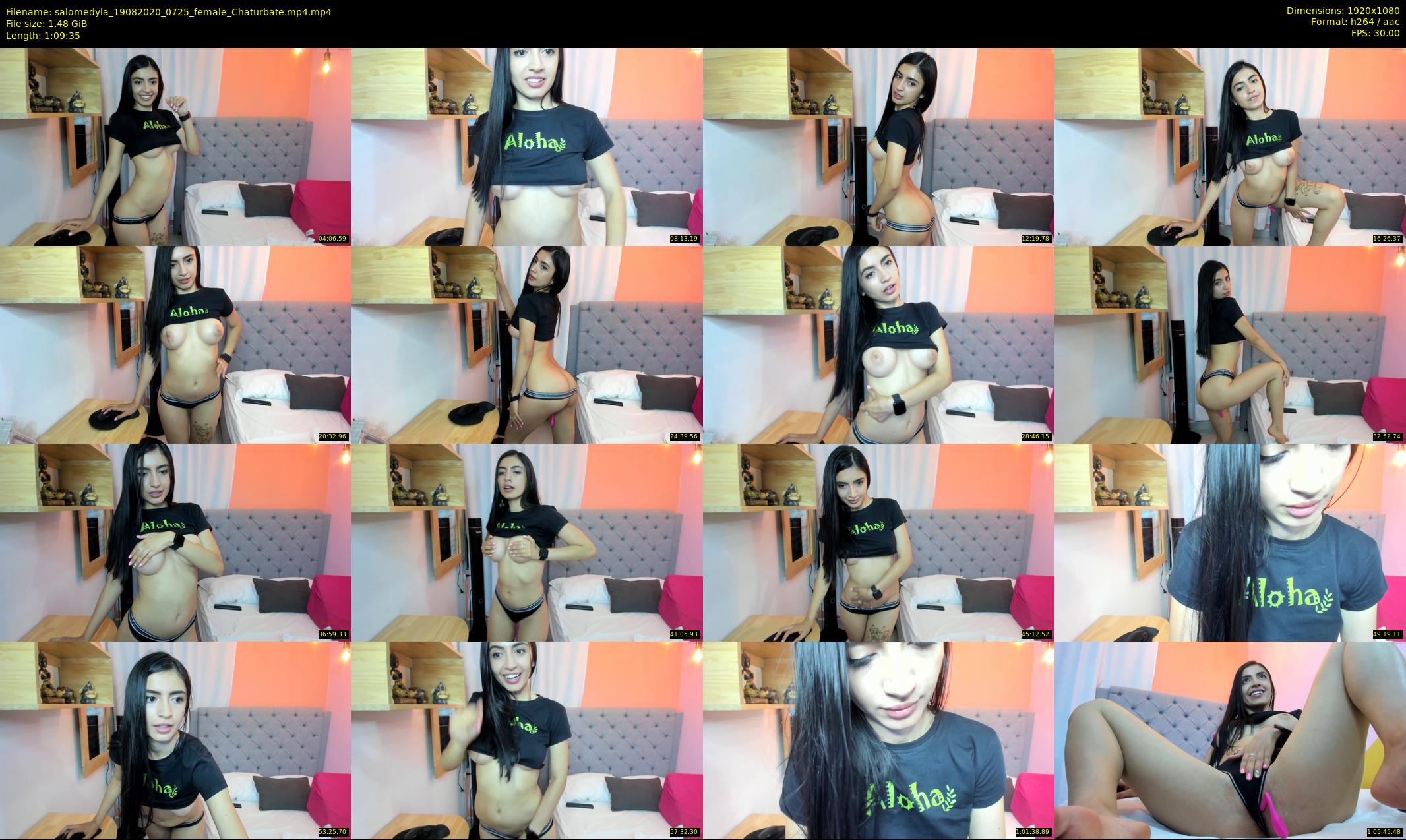 salomedyla — 70 minute Chaturbate female cam show recording, 1080p, Aug 19, 2020
