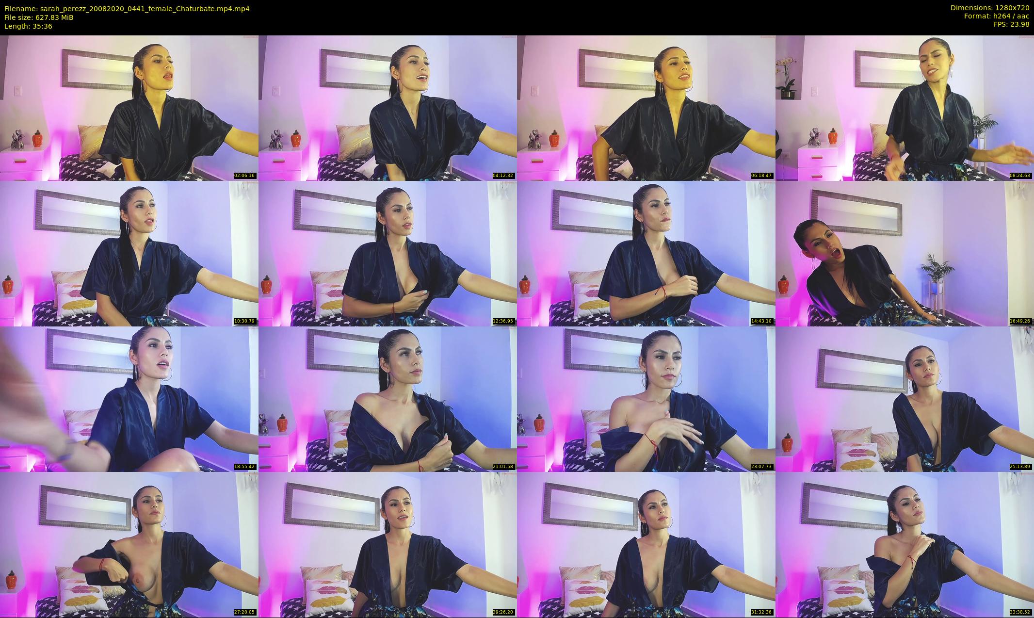 sarah_perezz — 36 minute Chaturbate female cam show recording, 720p, Aug 20, 2020