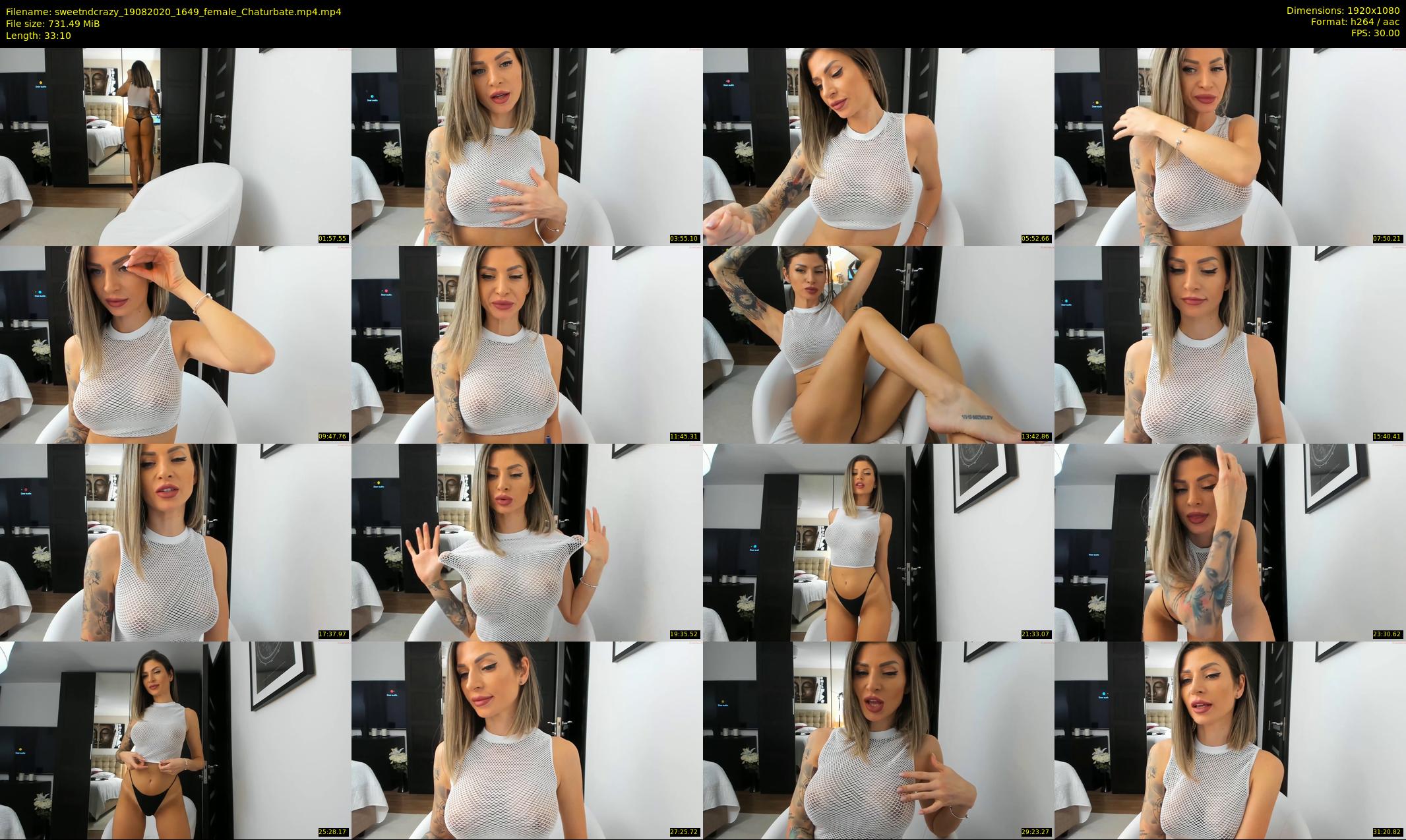 sweetndcrazy — 34 minute Chaturbate female cam show recording, 1080p, Aug 19, 2020