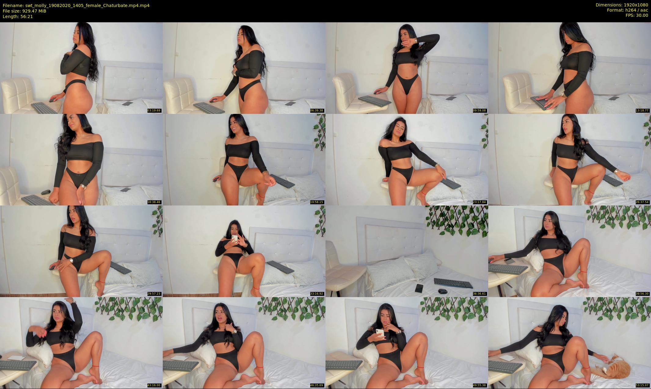 swt_molly — 57 minute Chaturbate female cam show recording, 1080p, Aug 19, 2020