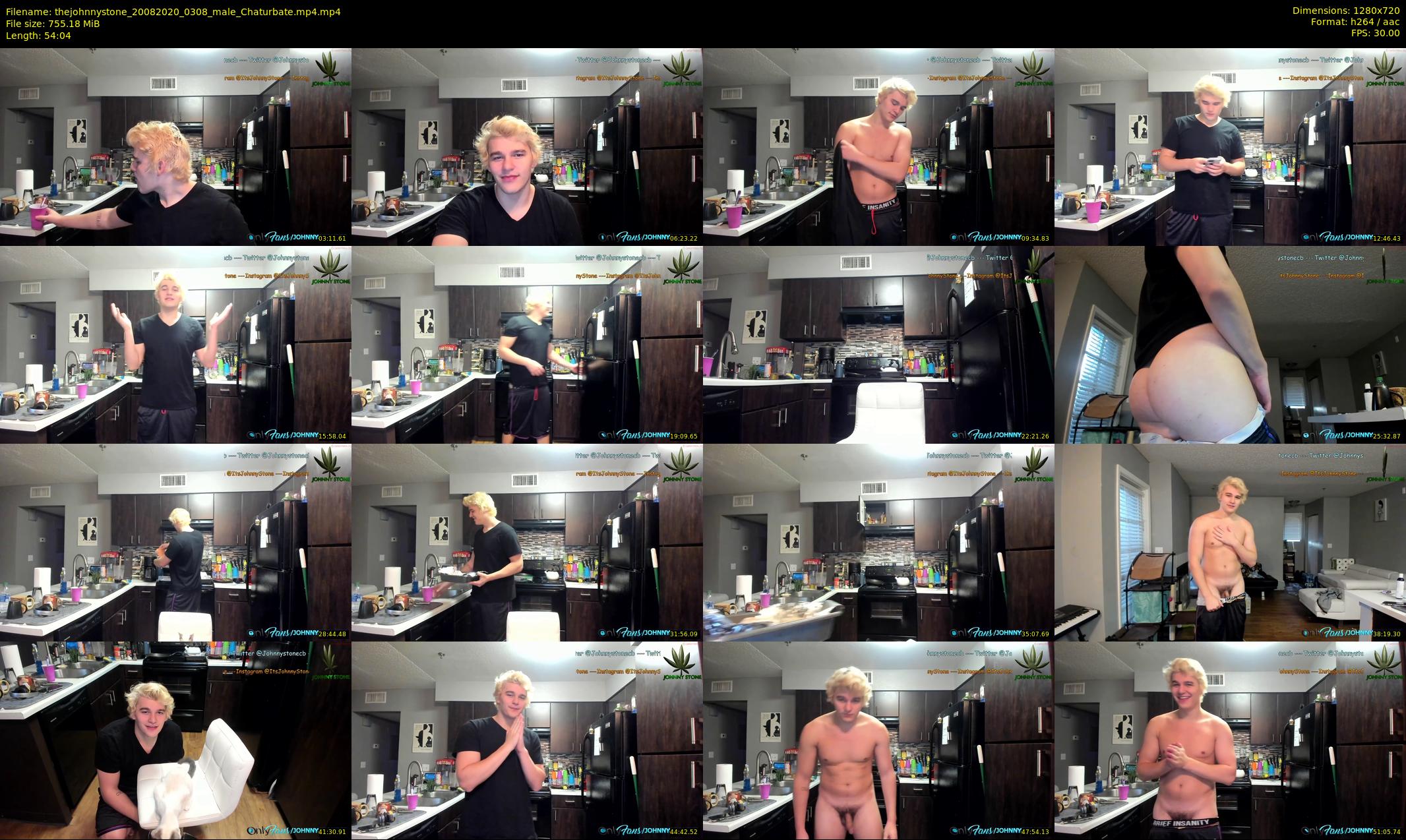 thejohnnystone — 55 minute Chaturbate male cam show recording, 720p, Aug 20, 2020