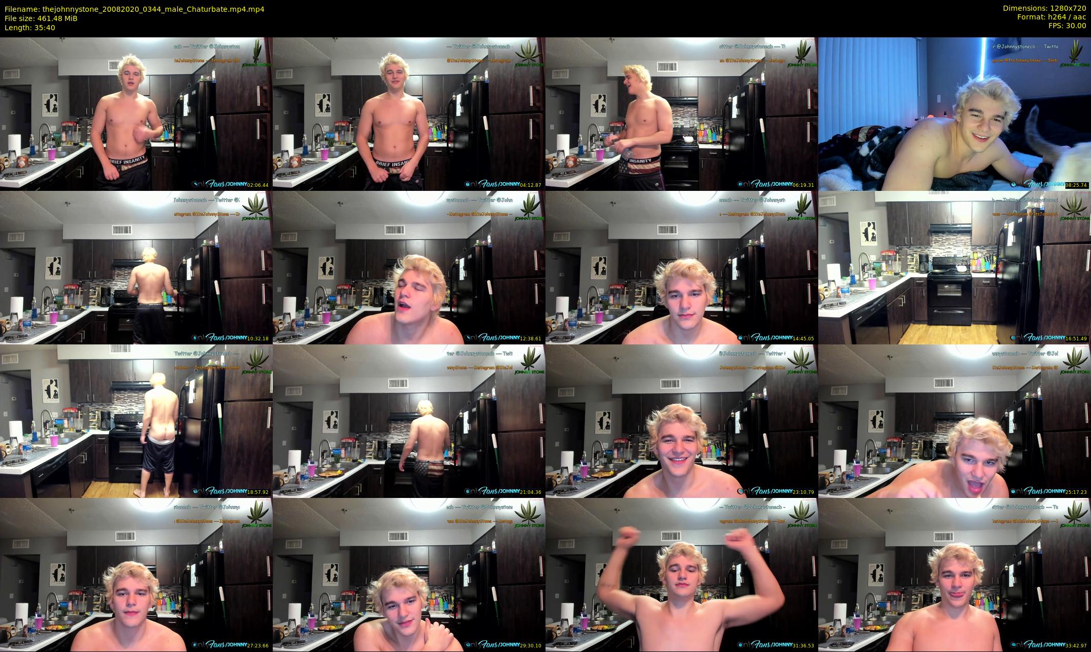 thejohnnystone — 36 minute Chaturbate male cam show recording, 720p, Aug 20, 2020