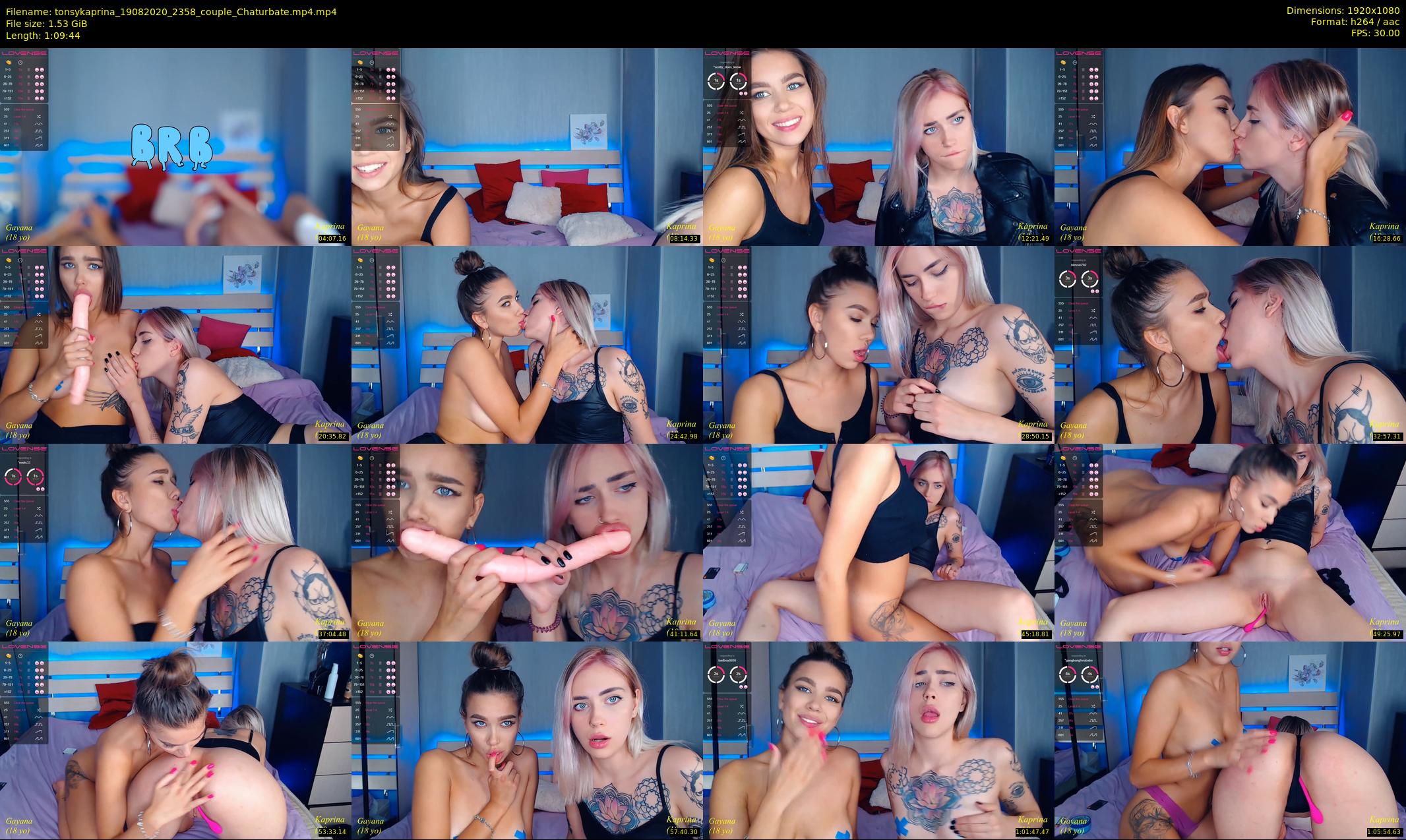 tonsykaprina — 70 minute Chaturbate couple cam show recording, 1080p, Aug 19, 2020