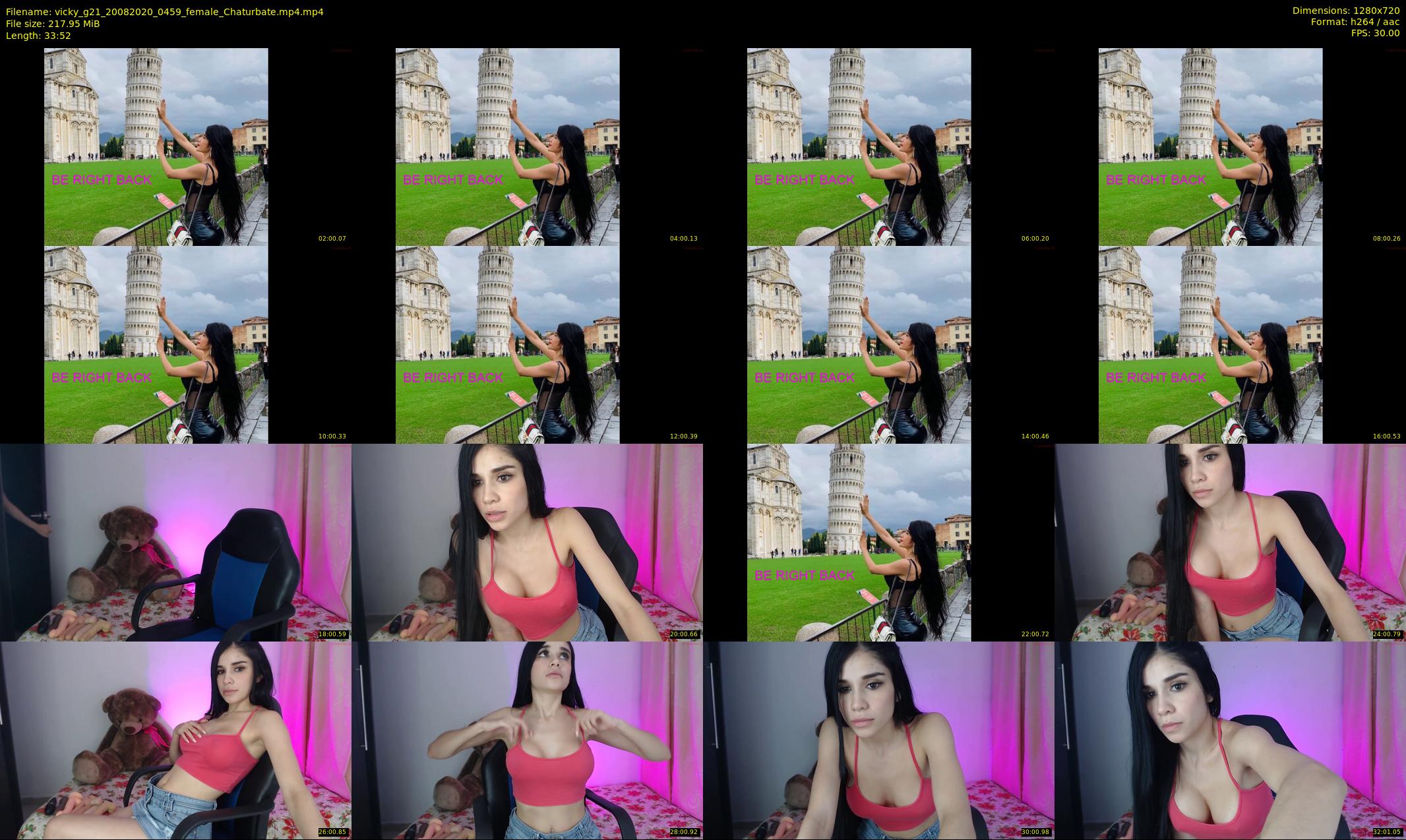vicky_g21 — 34 minute Chaturbate female cam show recording, 720p, Aug 20, 2020