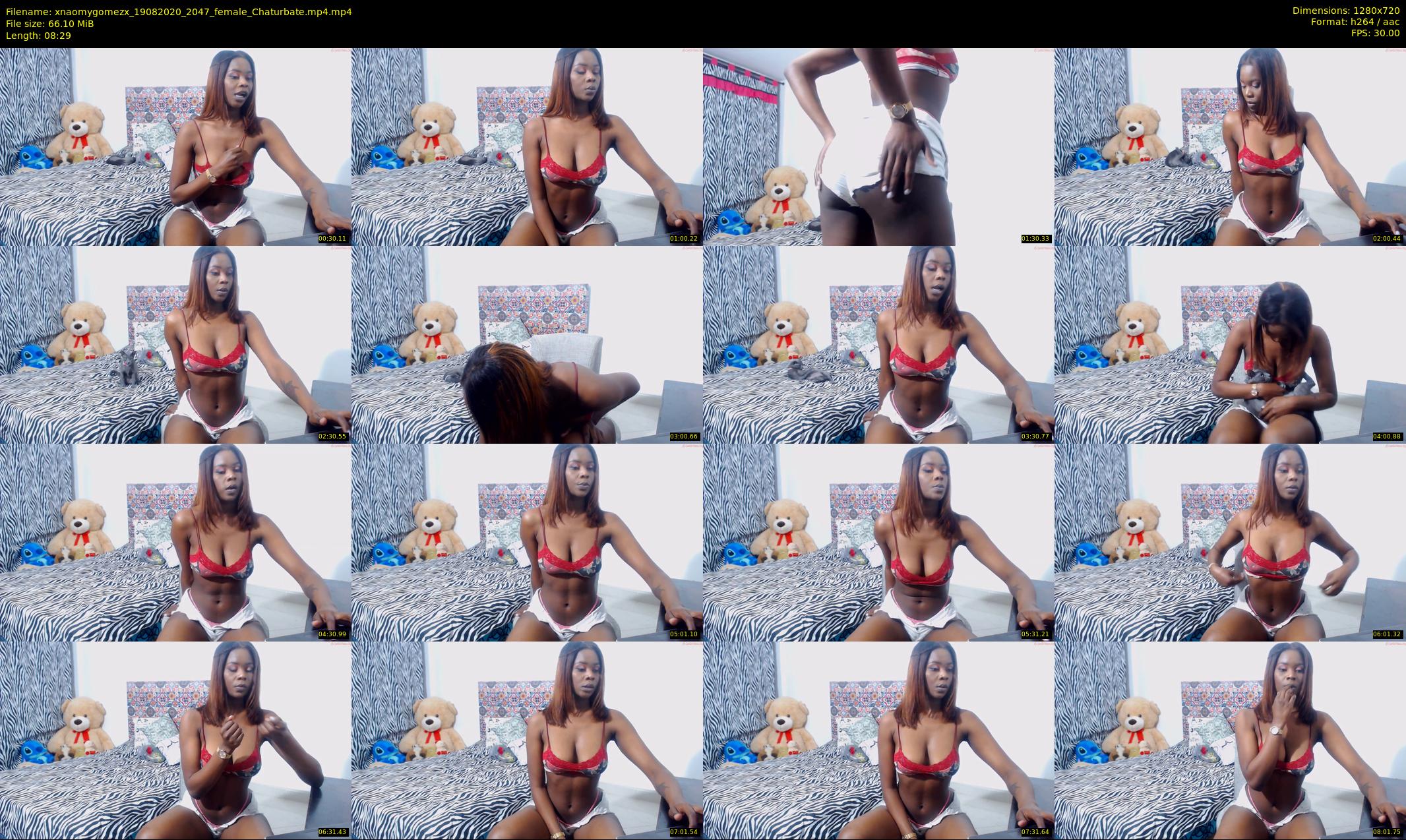xnaomygomezx — 9 minute Chaturbate female cam show recording, 720p, Aug 19, 2020