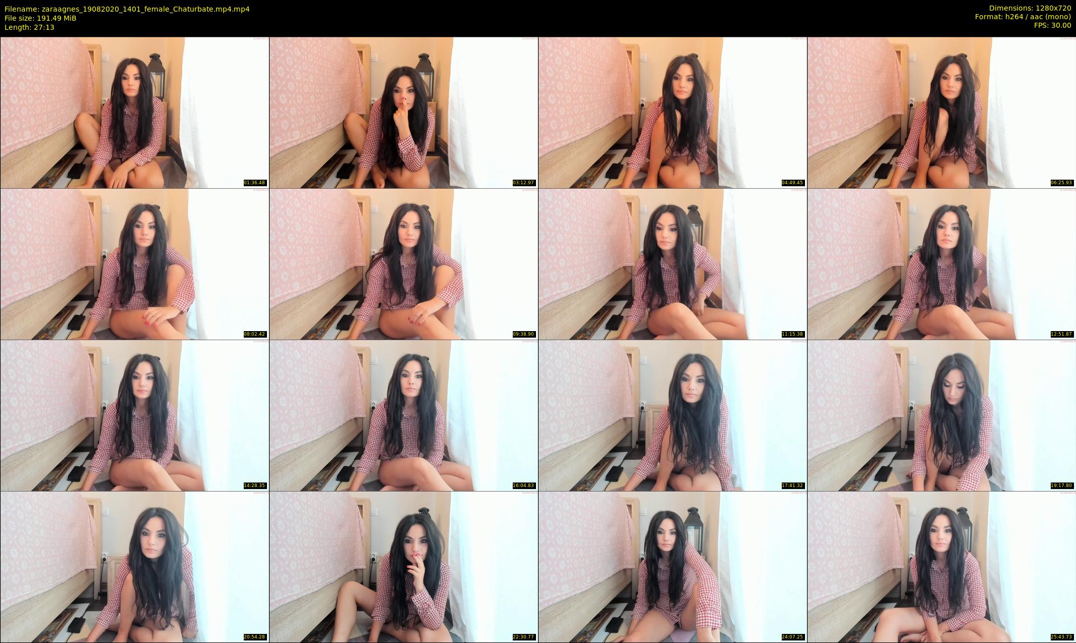 zaraagnes — 28 minute Chaturbate female cam show recording, 720p, Aug 19, 2020