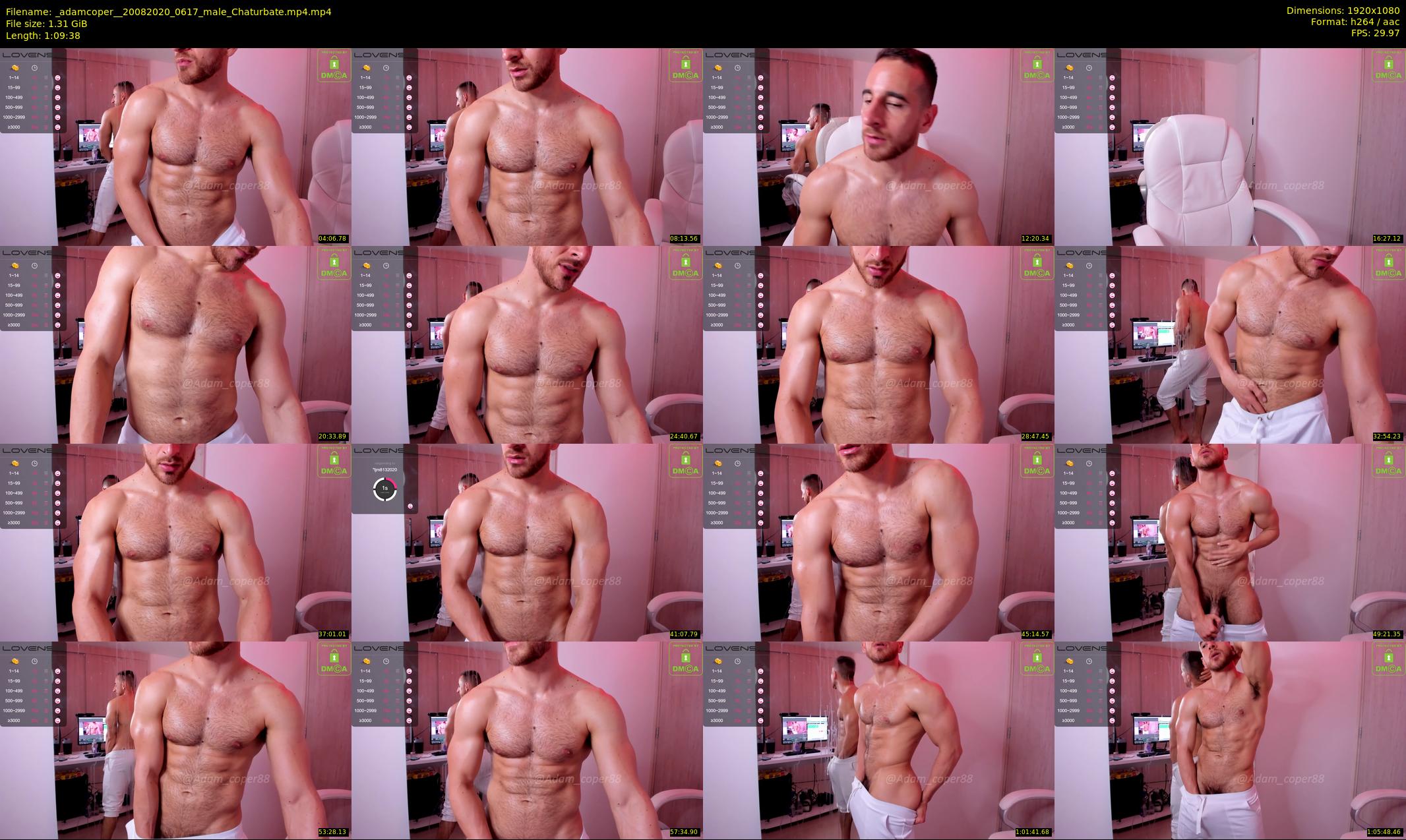 _adamcoper_ — 70 minute Chaturbate male cam show recording, 1080p, Aug 20, 2020
