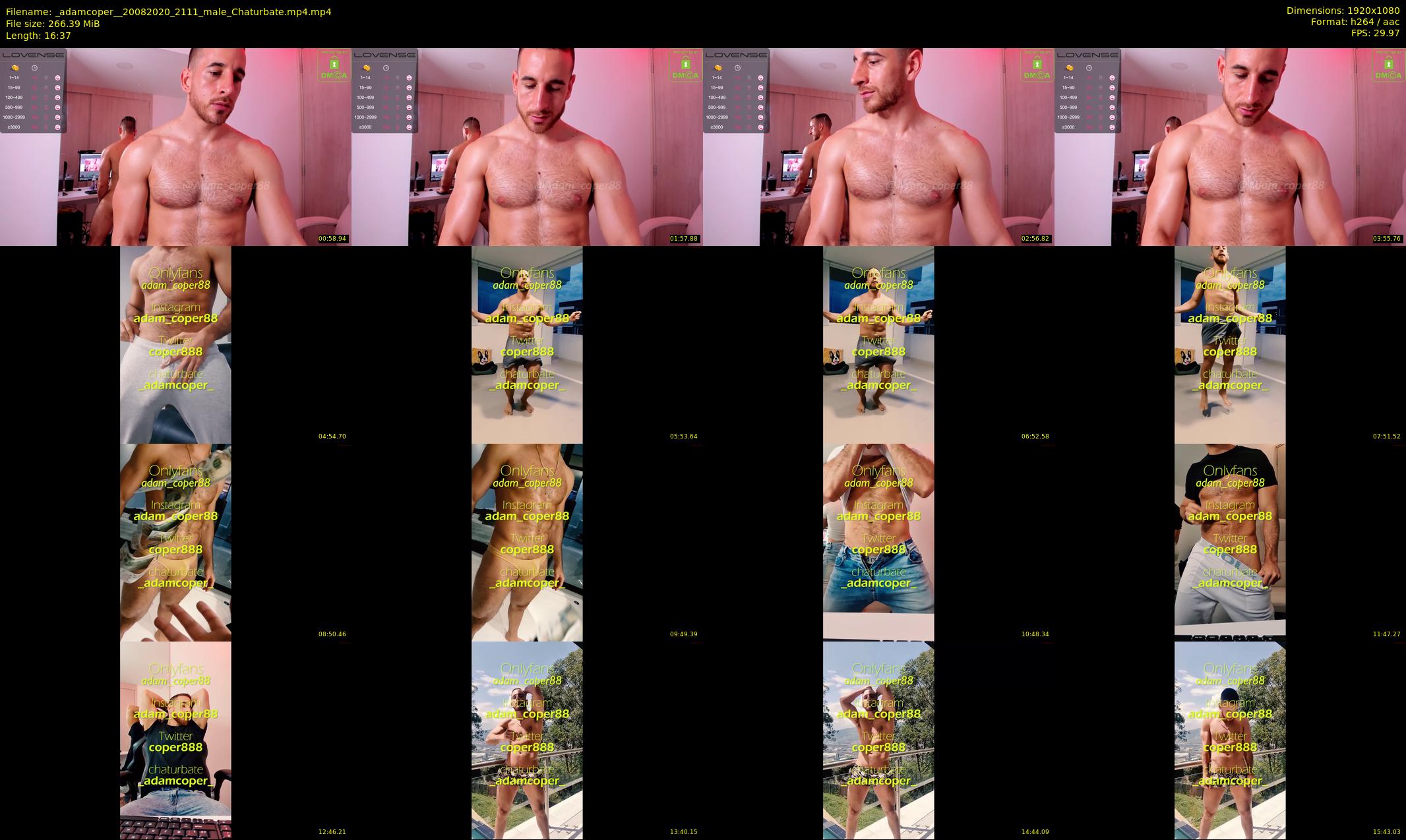 _adamcoper_ — 17 minute Chaturbate male cam show recording, 1080p, Aug 20, 2020