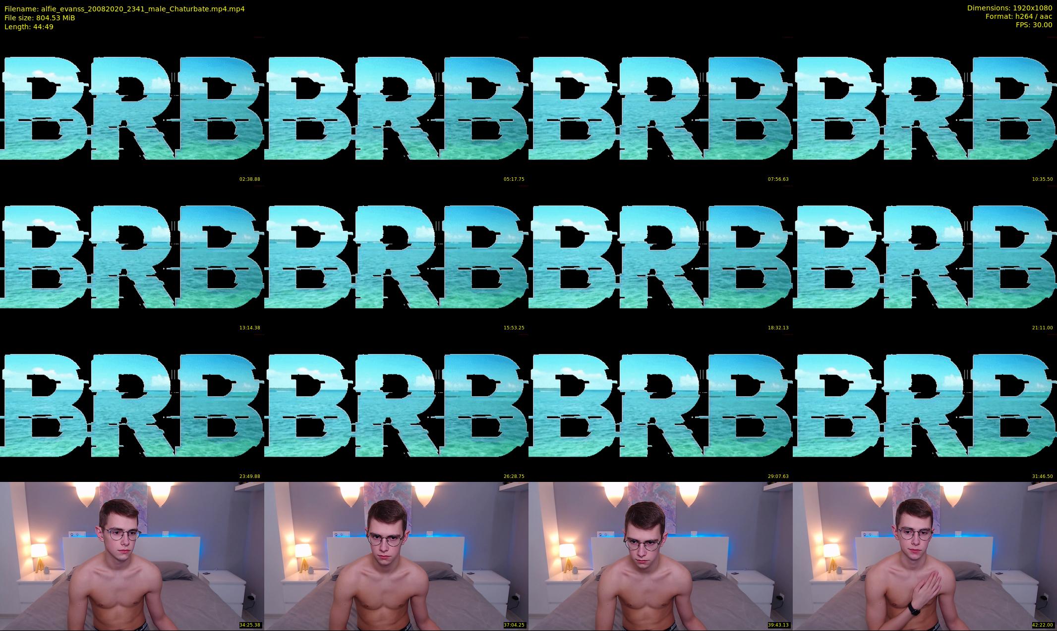 alfie_evanss — 45 minute Chaturbate male cam show recording, 1080p, Aug 20, 2020