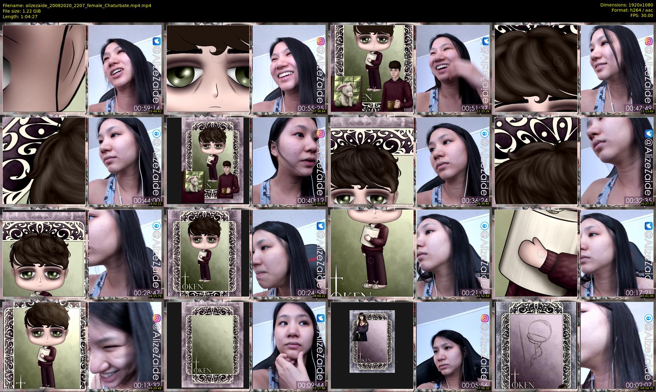 alizezaide — 65 minute Chaturbate female cam show recording, 1080p, Aug 20, 2020