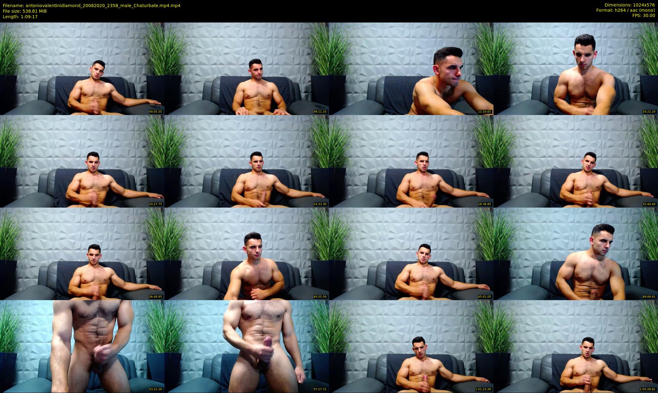 antoniovalentinidiamond — 70 minute Chaturbate male cam show recording, 480p, Aug 20, 2020