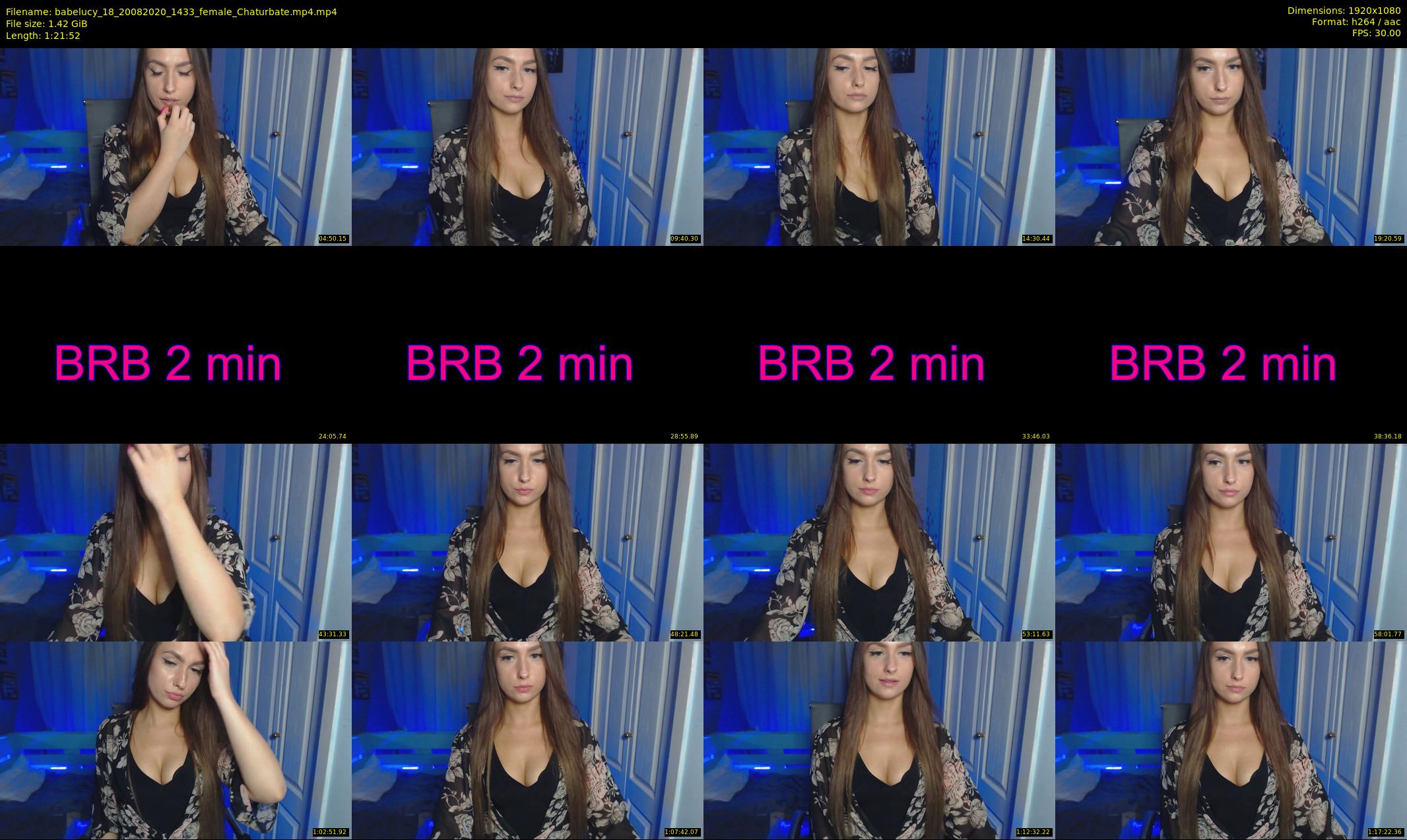 babelucy_18 — 82 minute Chaturbate female cam show recording, 1080p, Aug 20, 2020