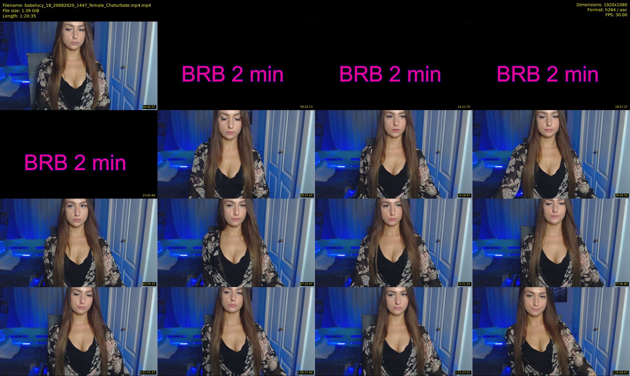 babelucy_18 — 81 minute Chaturbate female cam show recording, 1080p, Aug 20, 2020