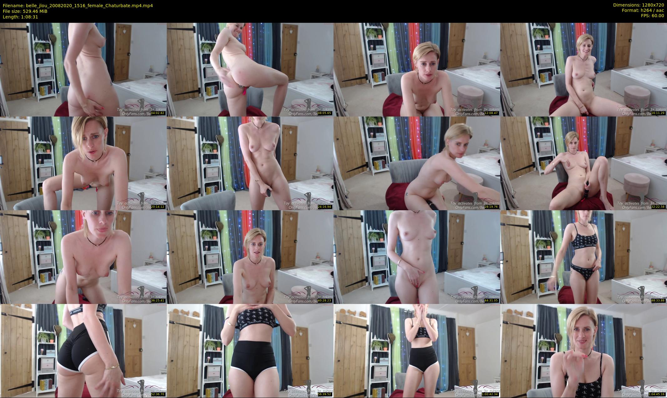 belle_jlou — 69 minute Chaturbate female cam show recording, 720p, Aug 20, 2020