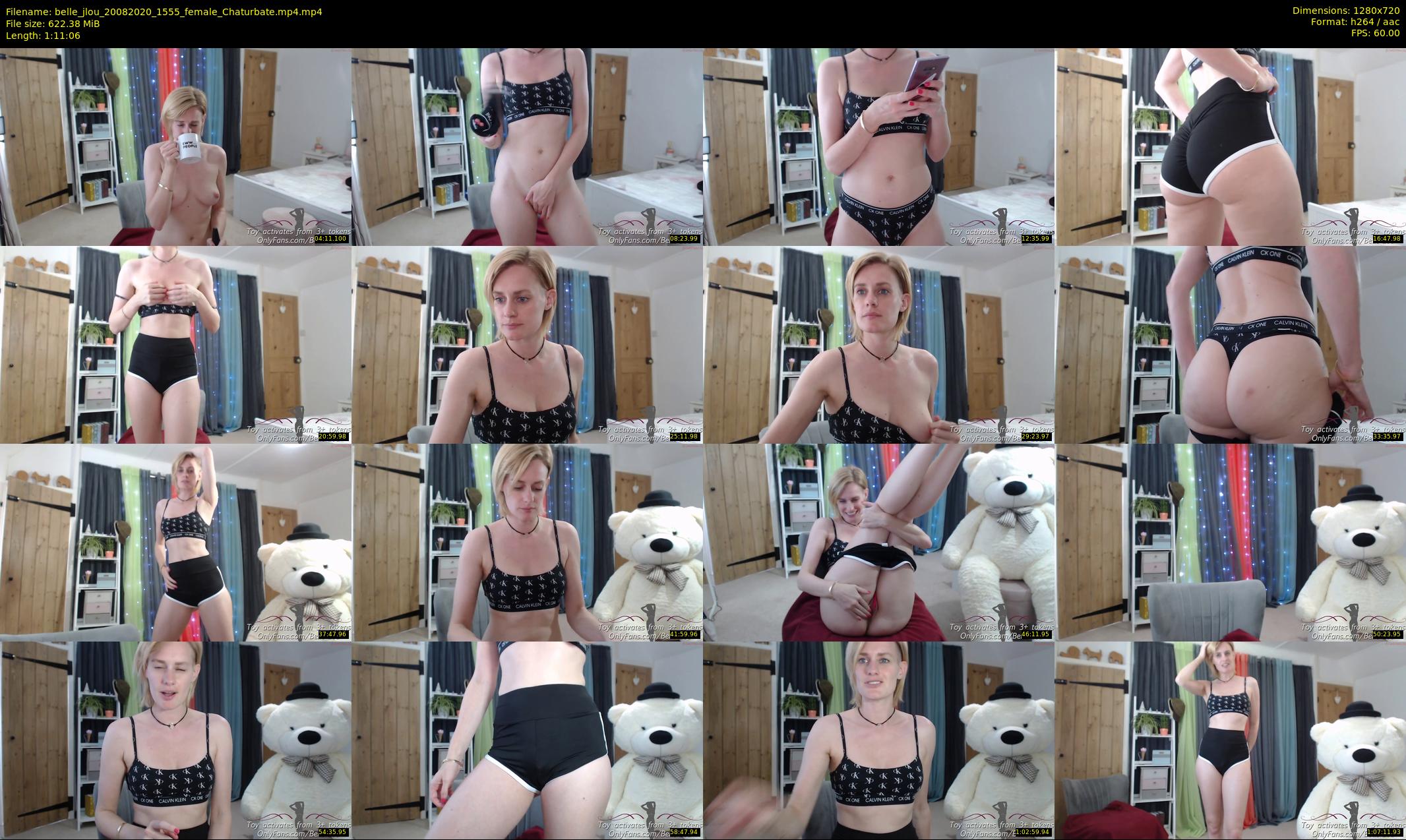 belle_jlou — 72 minute Chaturbate female cam show recording, 720p, Aug 20, 2020