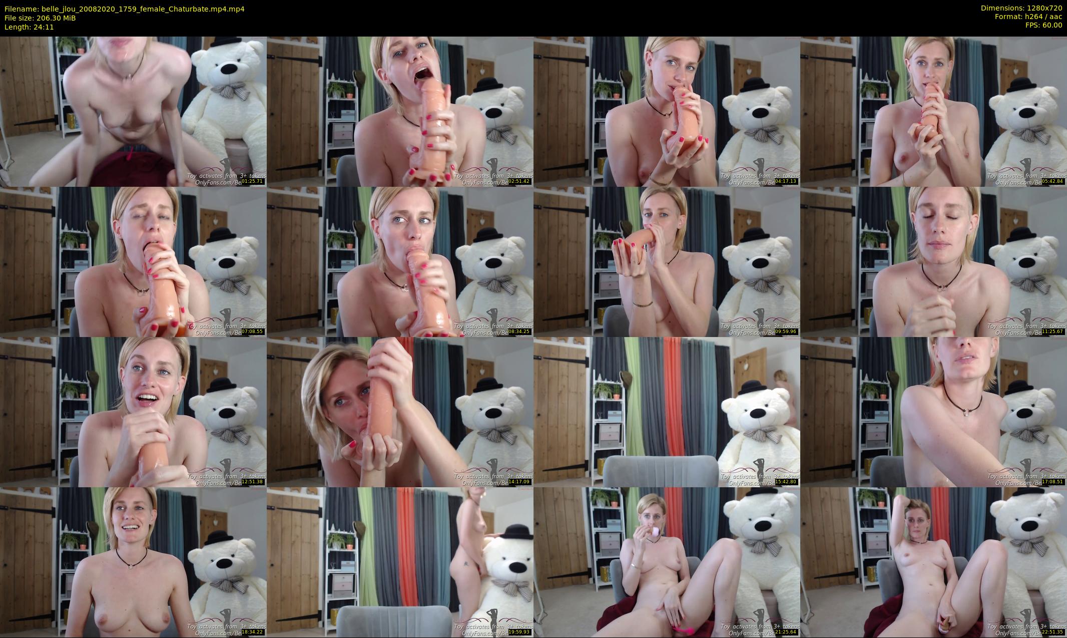 belle_jlou — 25 minute Chaturbate female cam show recording, 720p, Aug 20, 2020