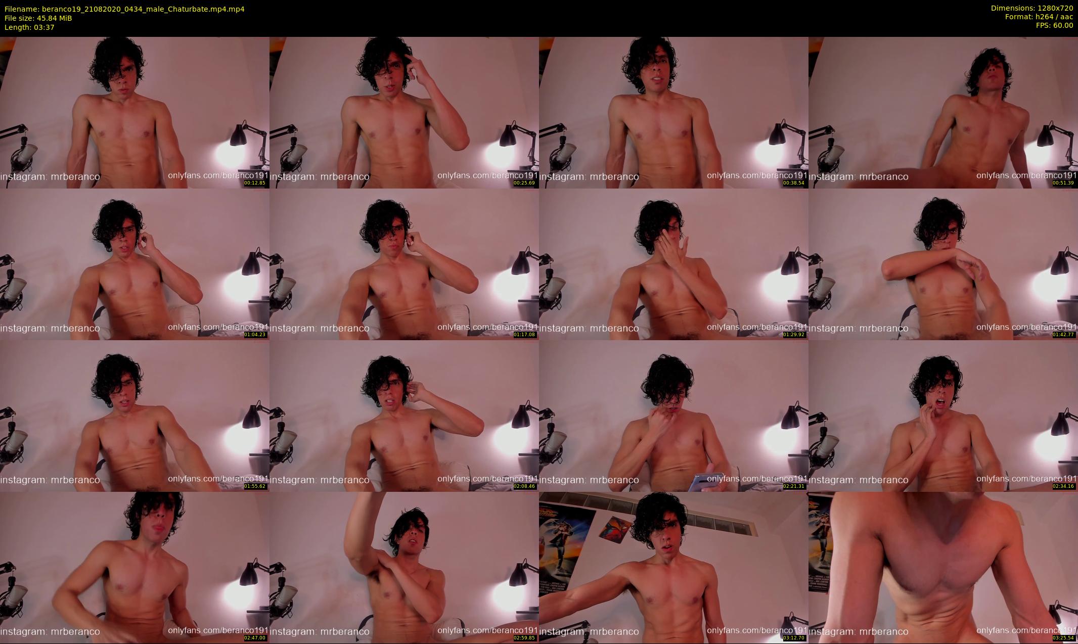 beranco19 — 4 minute Chaturbate male cam show recording, 720p, Aug 21, 2020