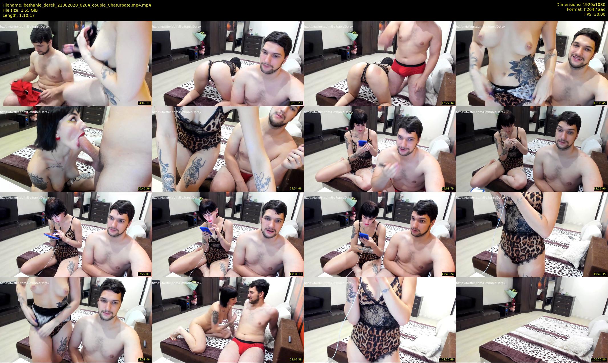 bethanie_derek — 71 minute Chaturbate couple cam show recording, 1080p, Aug 21, 2020