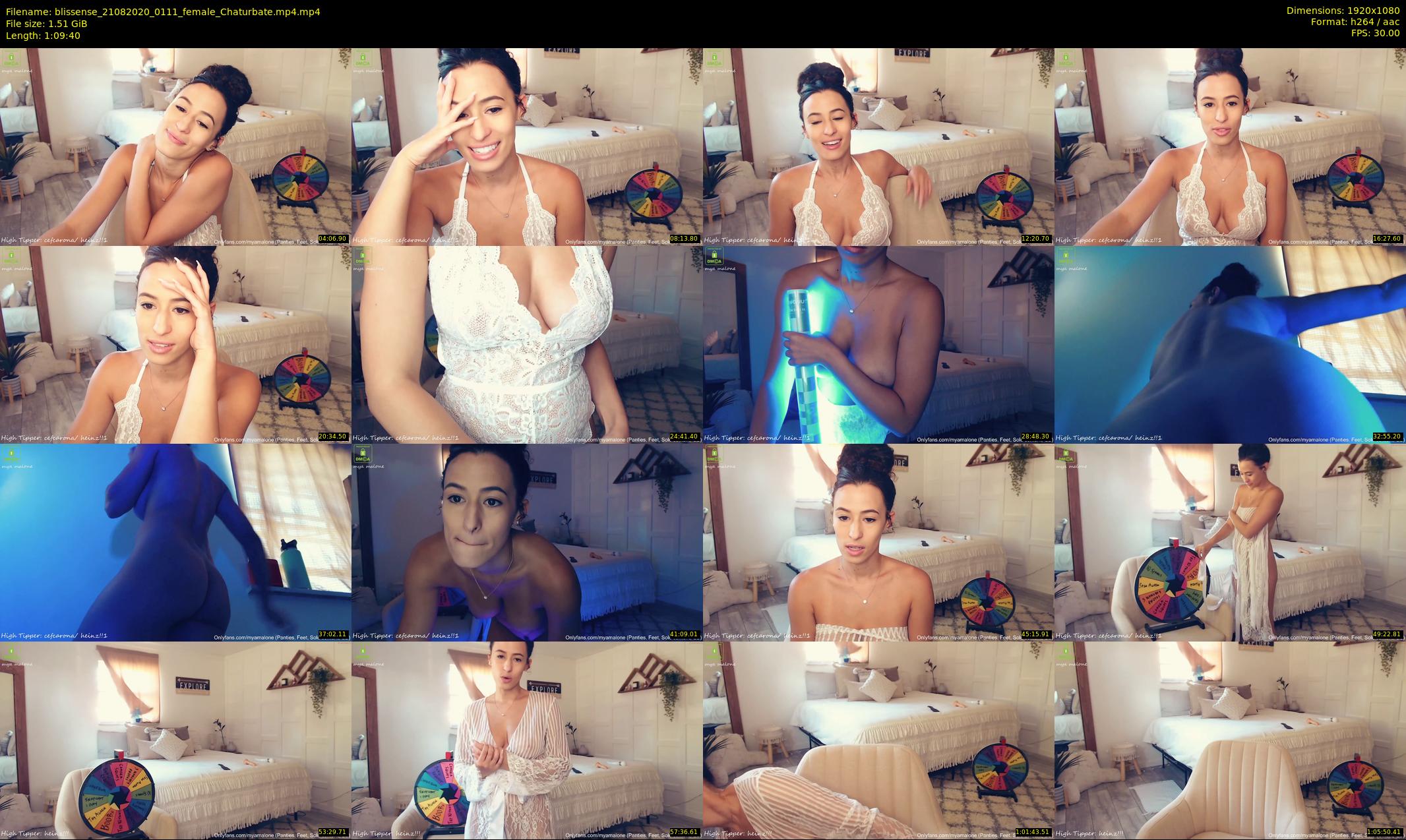 blissense — 70 minute Chaturbate female cam show recording, 1080p, Aug 21, 2020