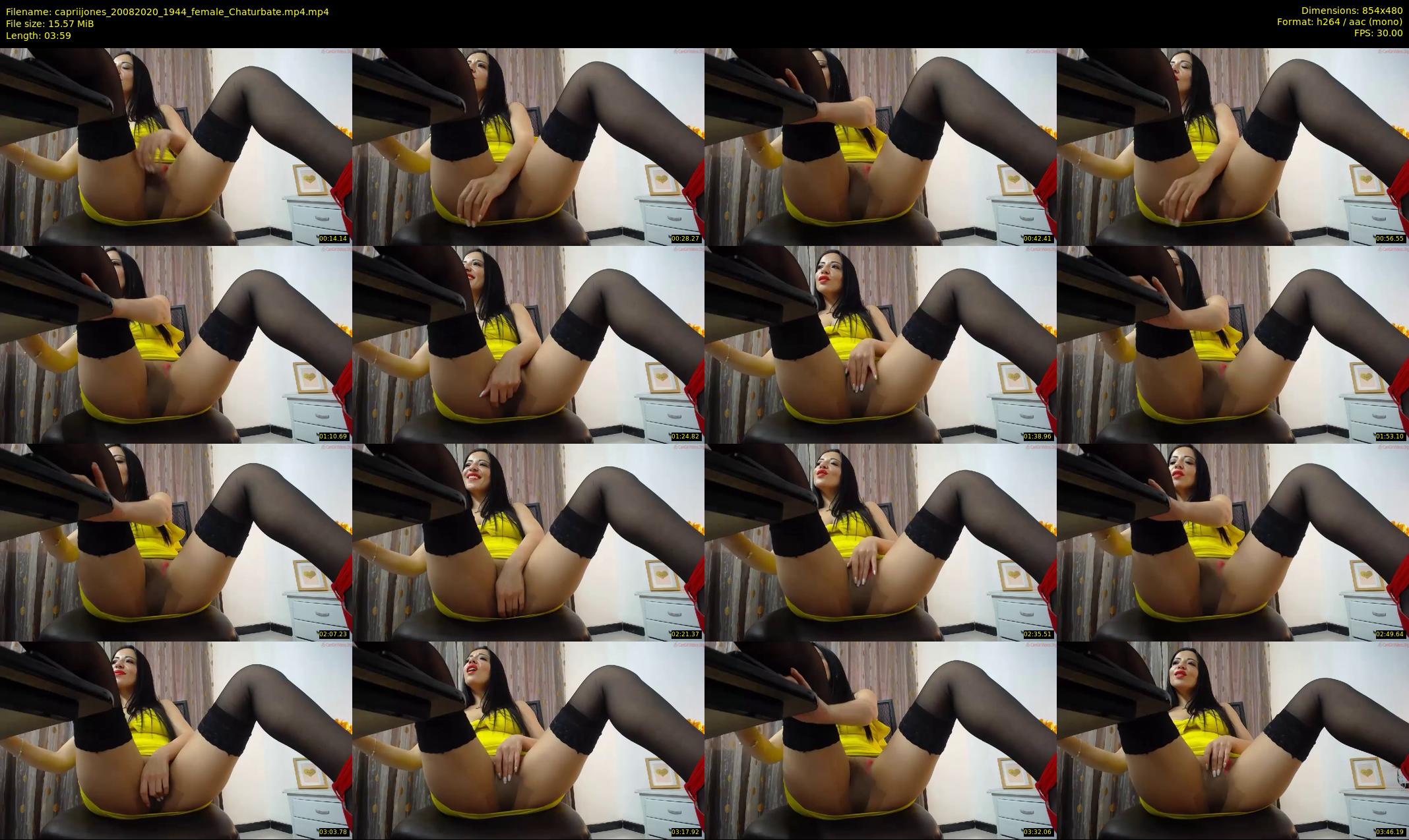 capriijones — 4 minute Chaturbate female cam show recording, 480p, Aug 20, 2020