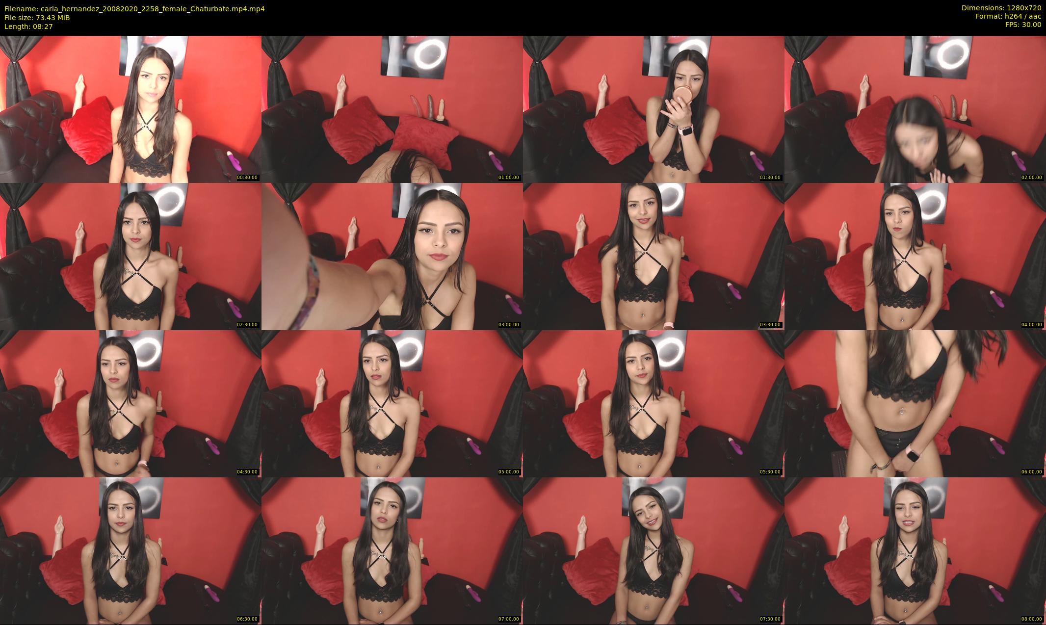 carla_hernandez — 9 minute Chaturbate female cam show recording, 720p, Aug 20, 2020