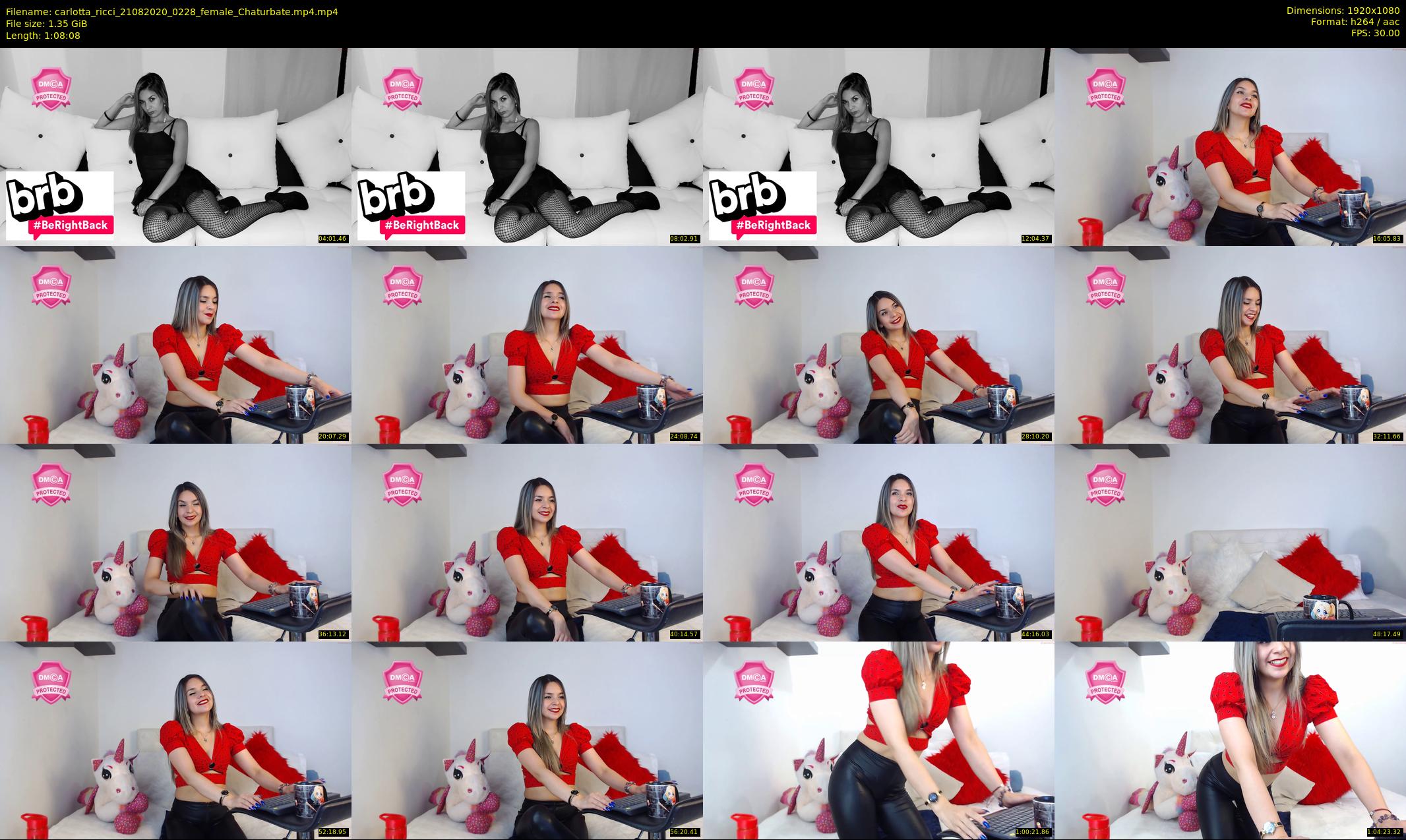 carlotta_ricci — 69 minute Chaturbate female cam show recording, 1080p, Aug 21, 2020